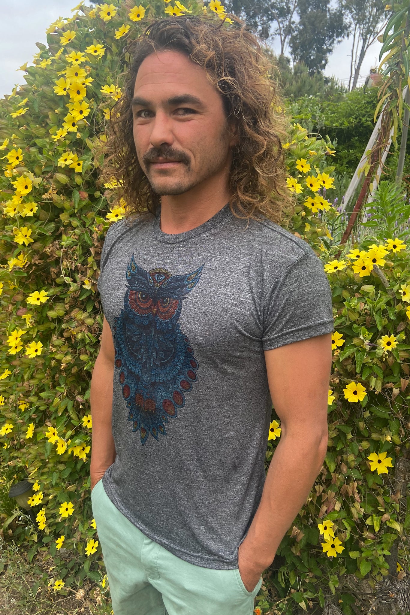 Unisex Mystic Third Eye Owl High Performance Crew Neck - Third Eye Threads