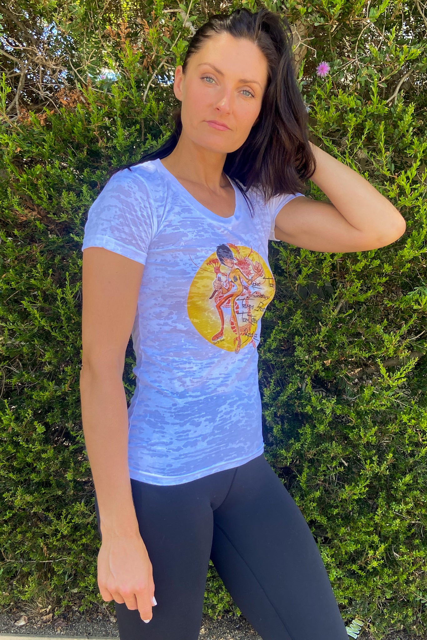 Long Term Consistency Always Trumps Short Term intensity Bruce Lee Boat Neck Burnout Crew - Third Eye Threads