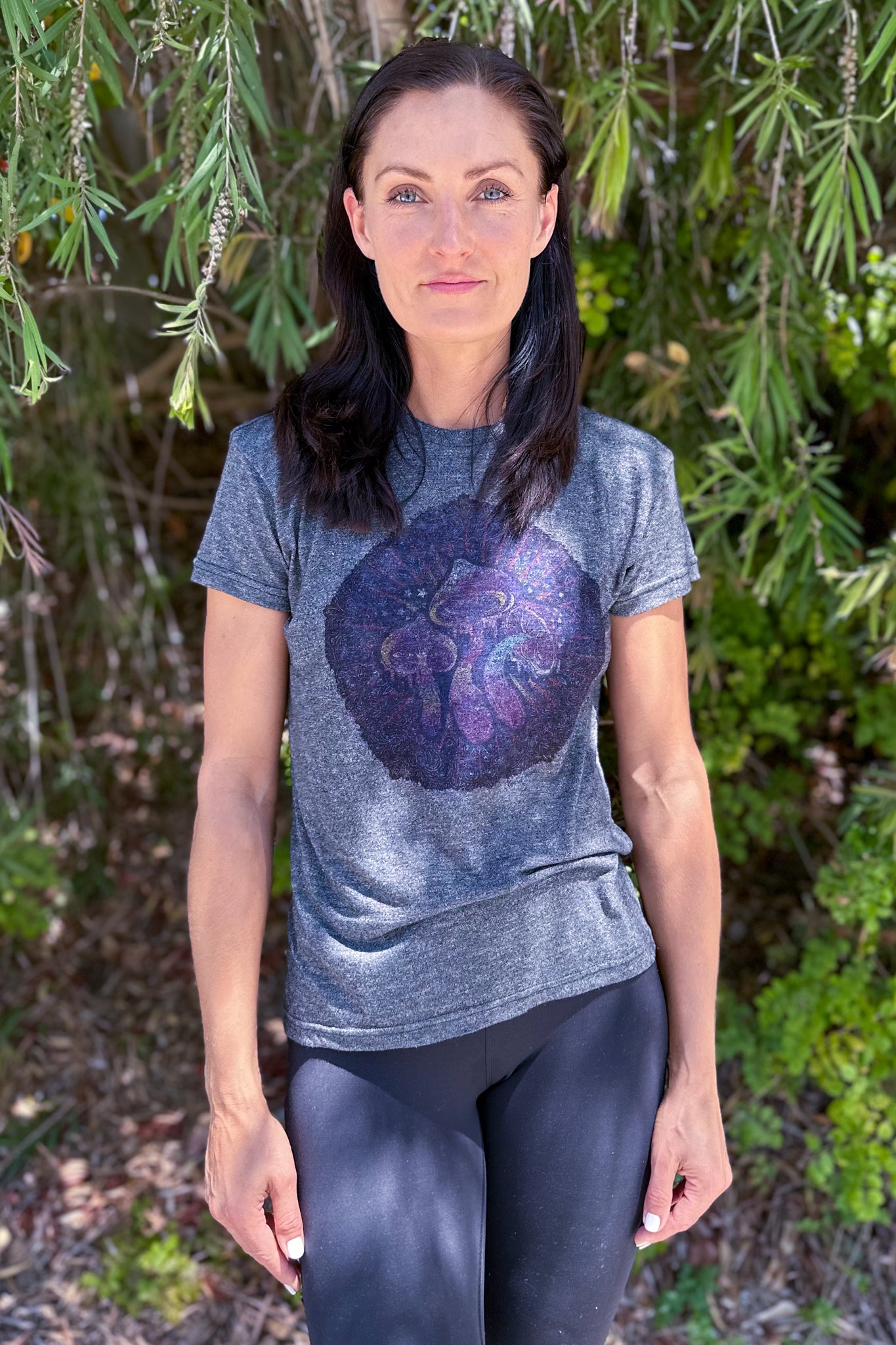 MUSHROOM TRILOGY WITH INCREDIBLE SUNSET High Performance tee - Third Eye Threads