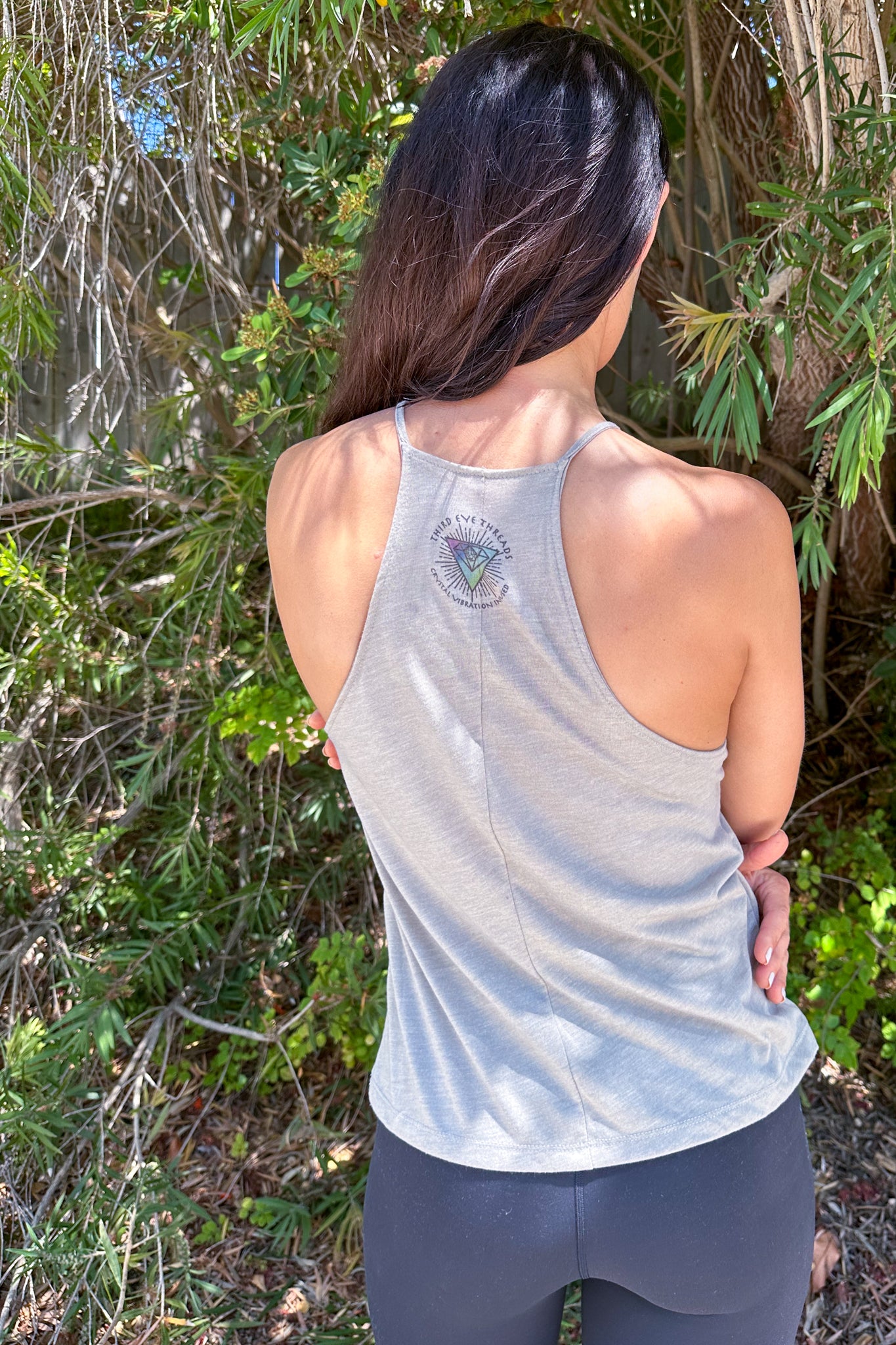 Flowy Spagetti Tee with Sacred Geometry Honey Bee