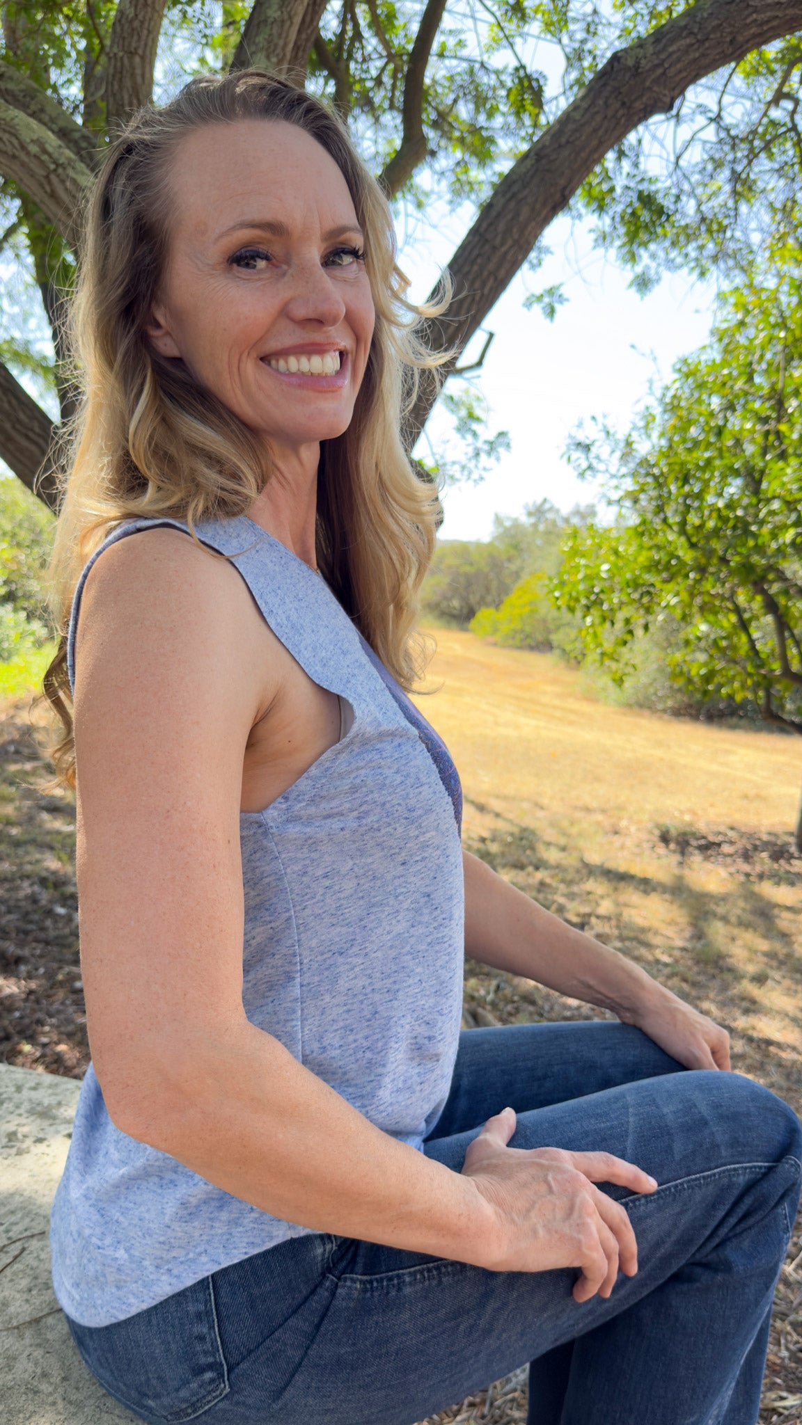 Sacred Mushrooms | Psychedelic Art Sleeveless Boyfriend Tee - Third Eye Threads