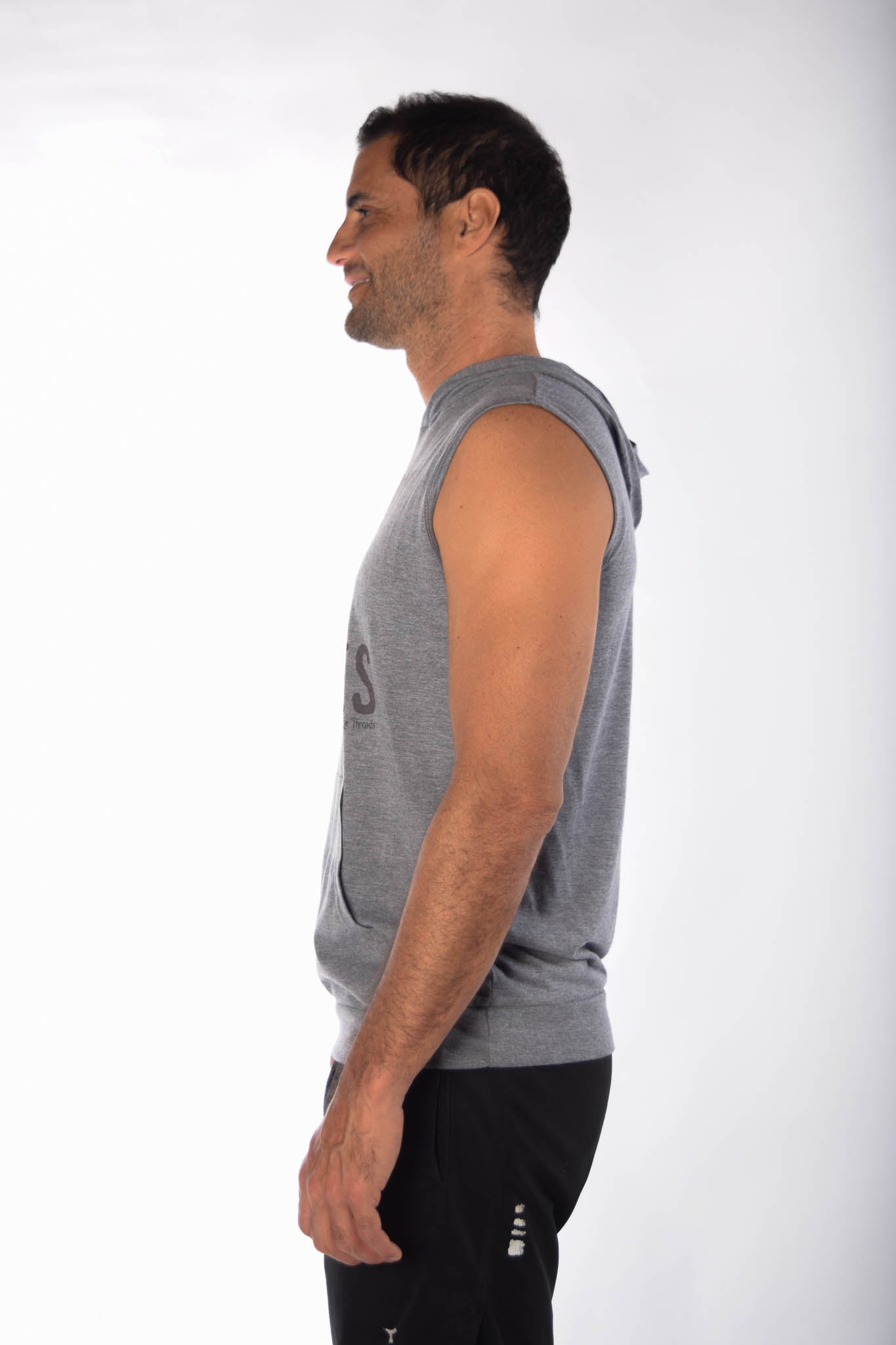 Tri Blend Sleeveless Hoodie With Destroy Your Obstacles - Third Eye Threads