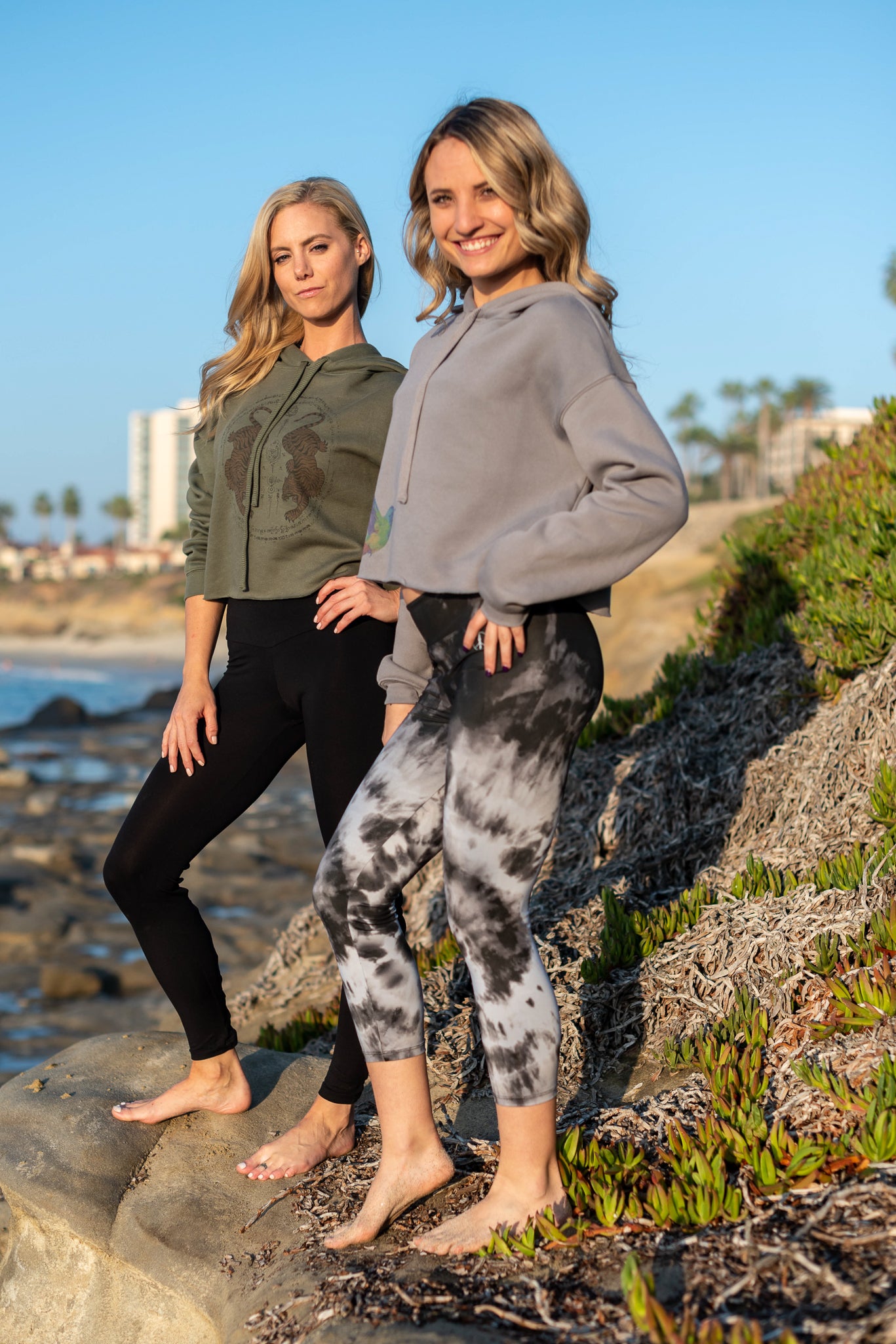 Crop Top Hoodie with Thai Tigers - Third Eye Threads