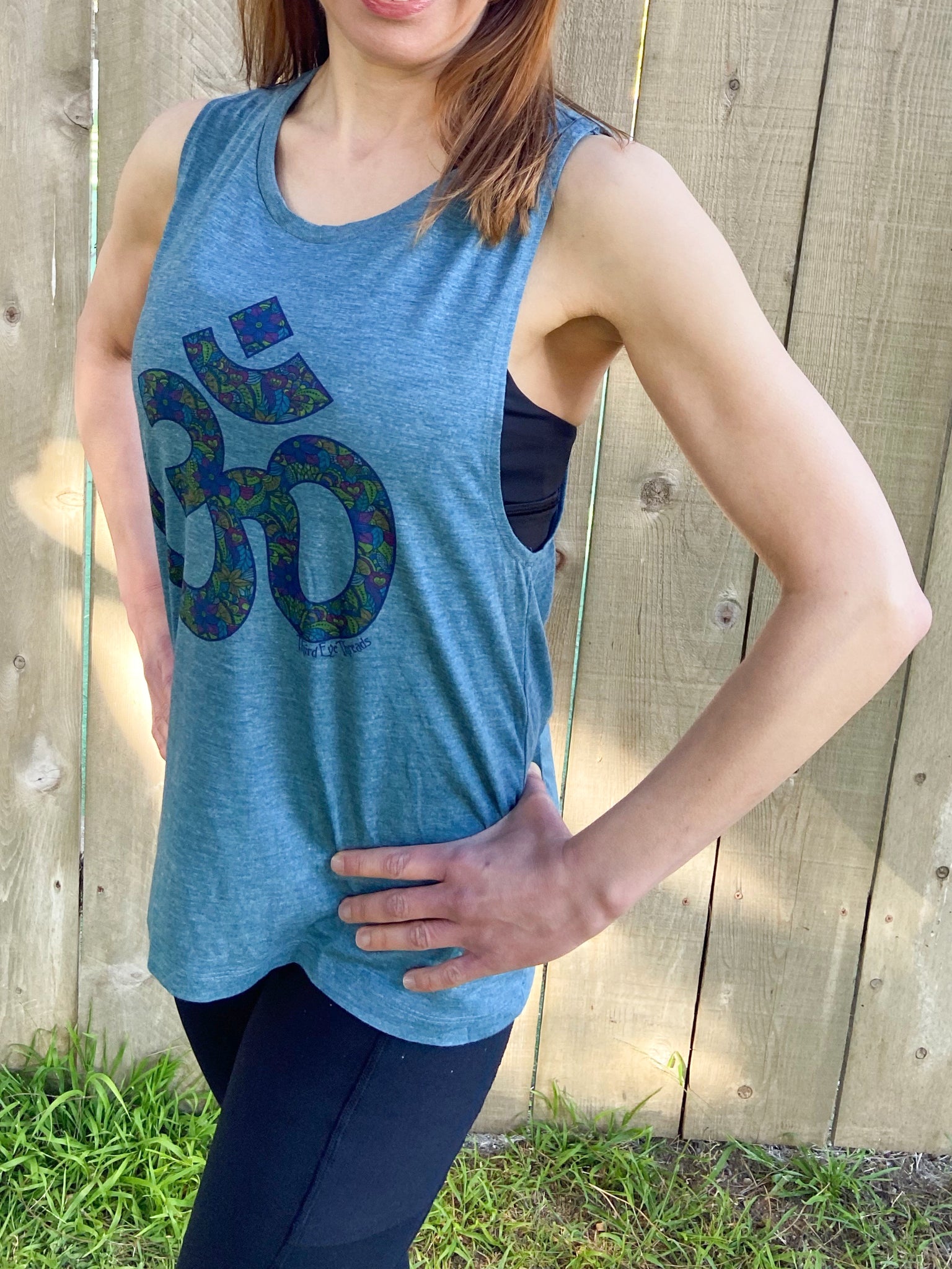 Paisley Om Boyfriend Tee - Third Eye Threads