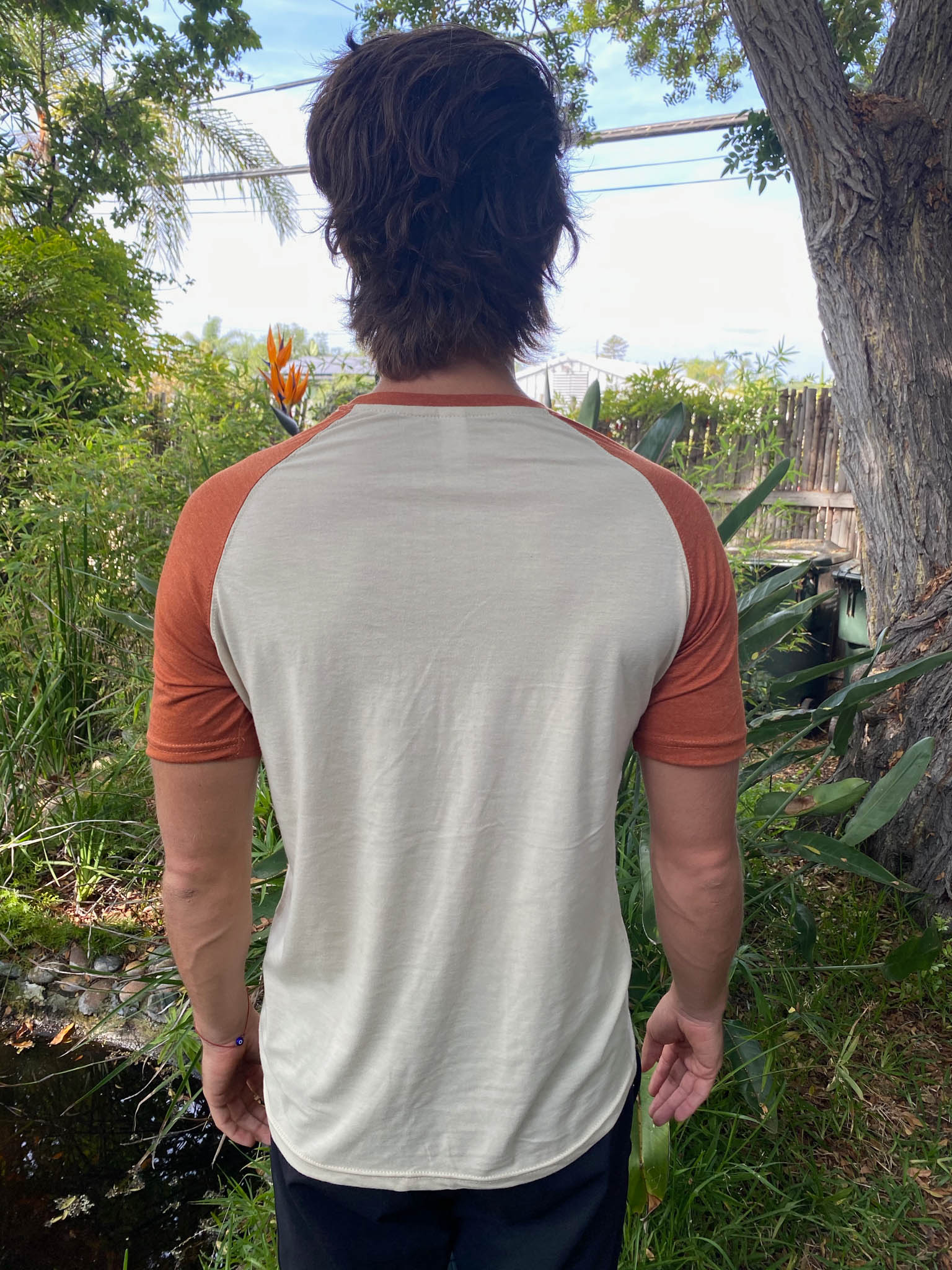 Swami Yogananda From Self Realization Fellowship On Short Sleeve Raglan - Third Eye Threads