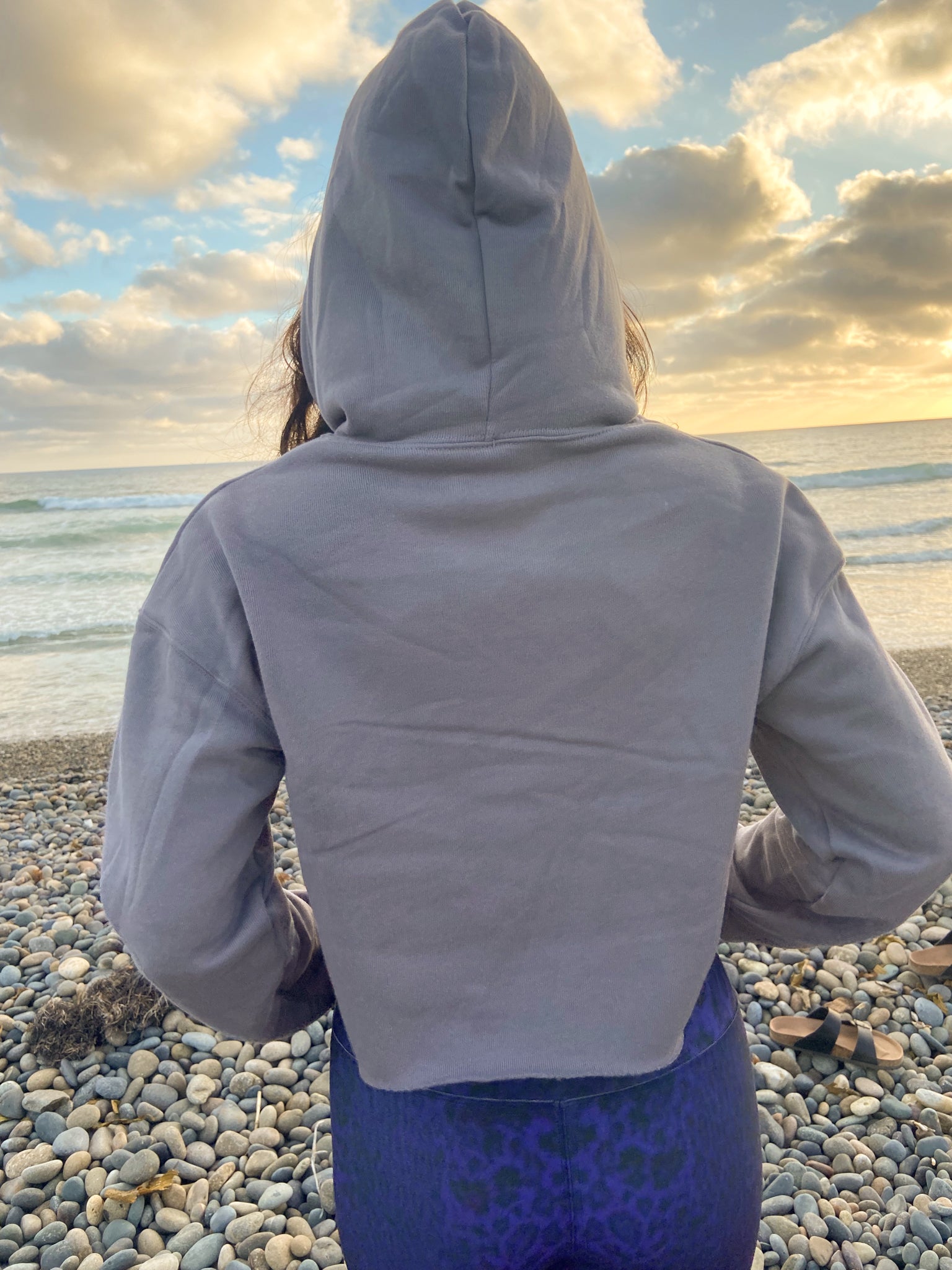 Purple Octopus Crop Hoodie - Third Eye Threads