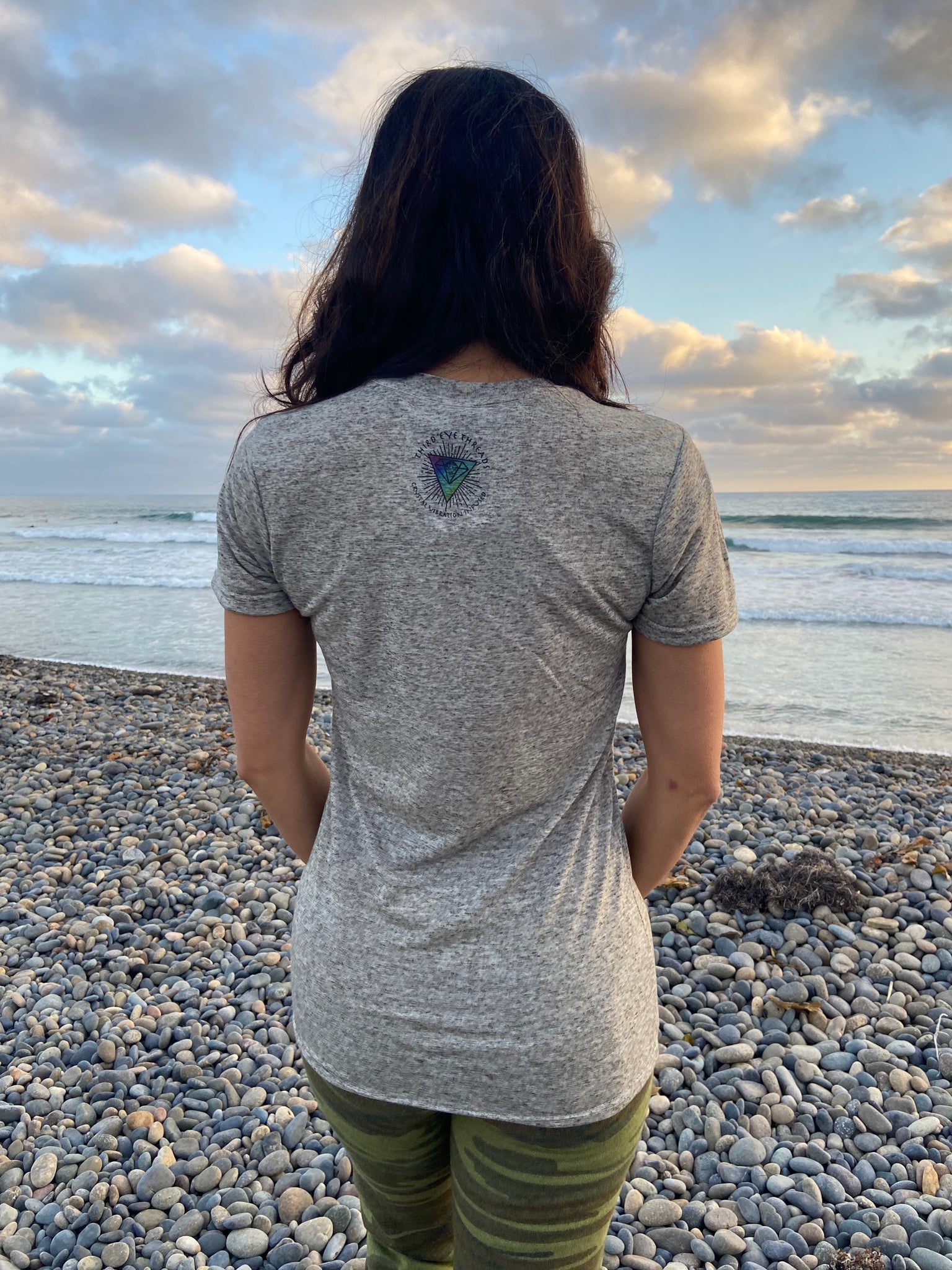Entheogenic "Magic" Mushrooms on Linen Tee - Third Eye Threads
