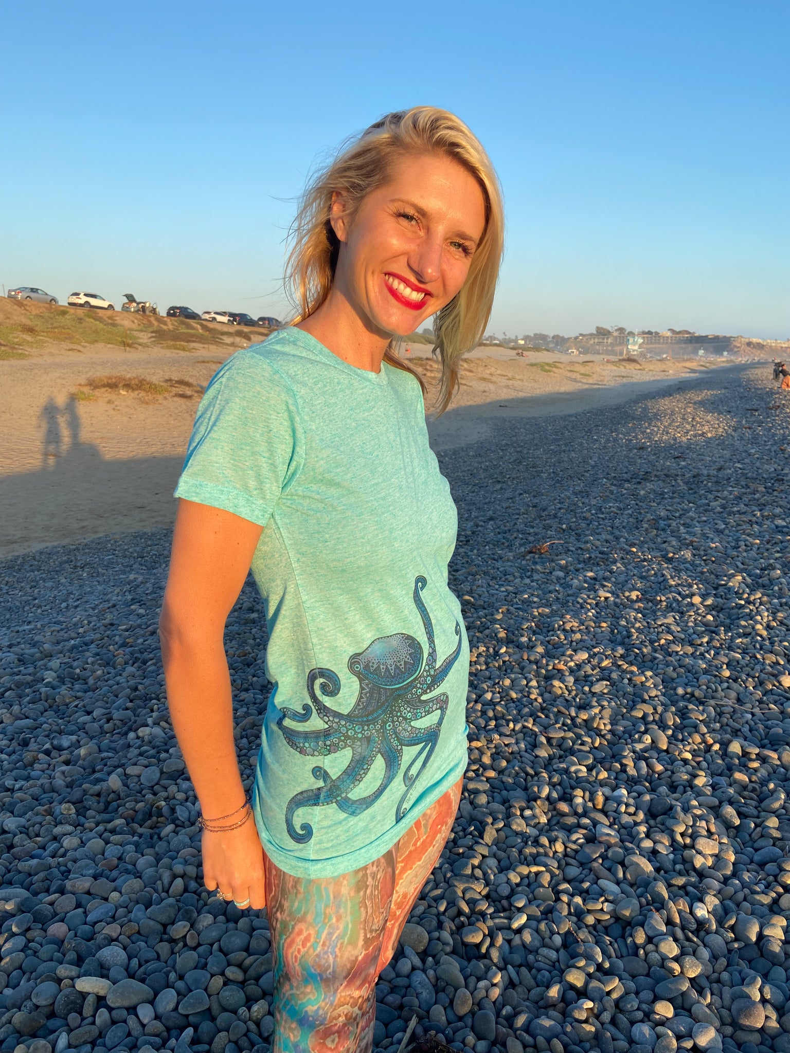 Octopus Linen Blend Tee - Third Eye Threads