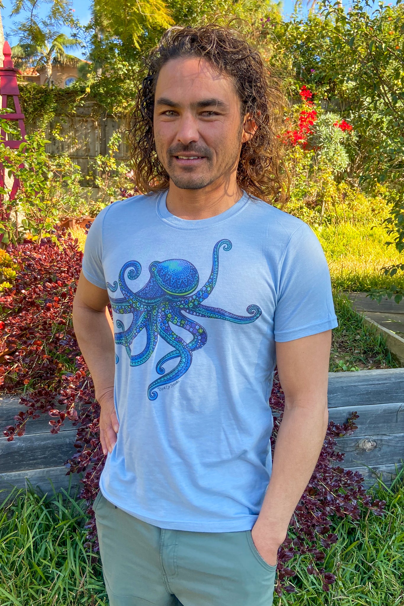 Octopus short sleeve crew neck Tee