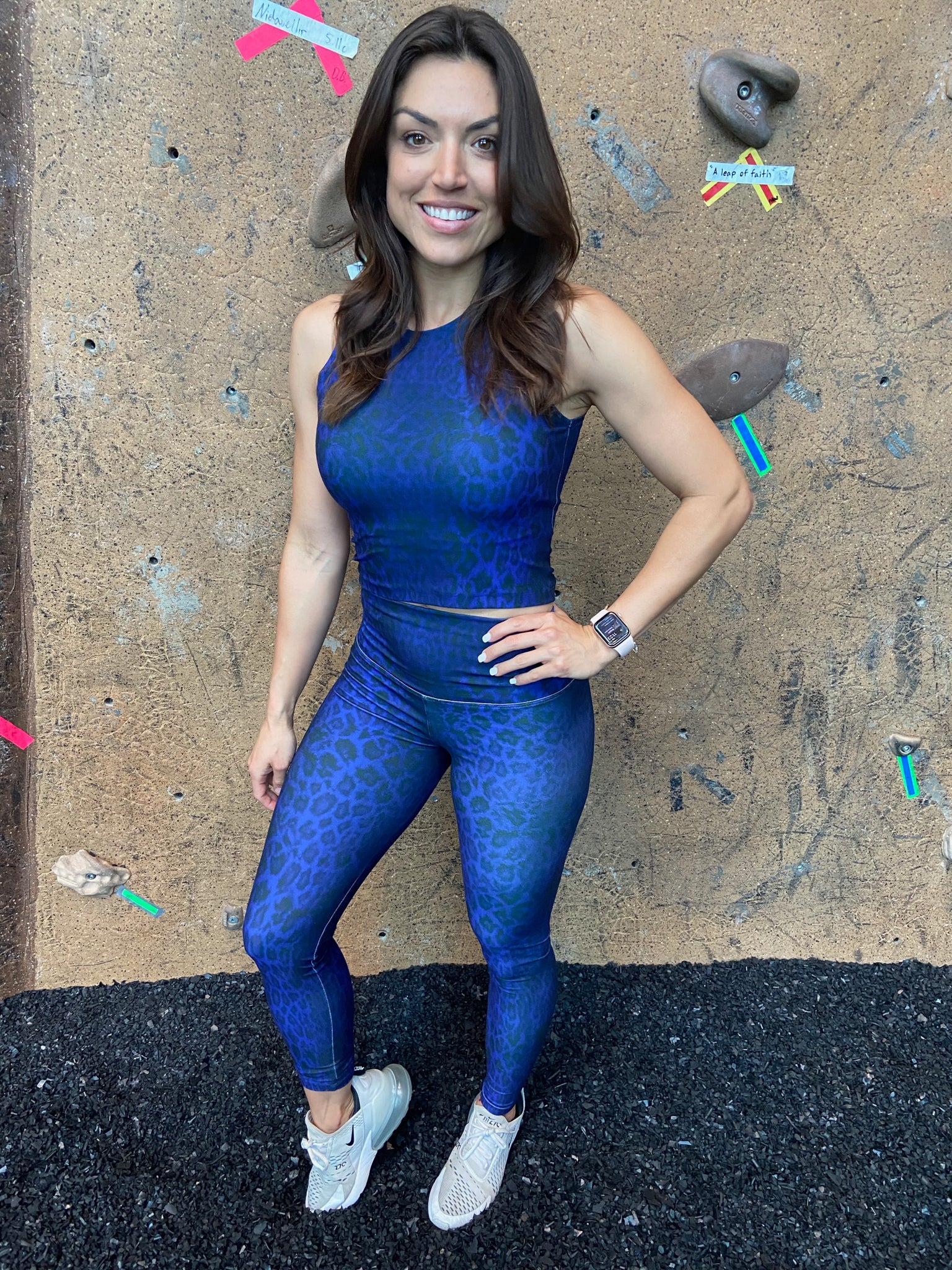 Blue Violet Fitted Crop Tank - Third Eye Threads