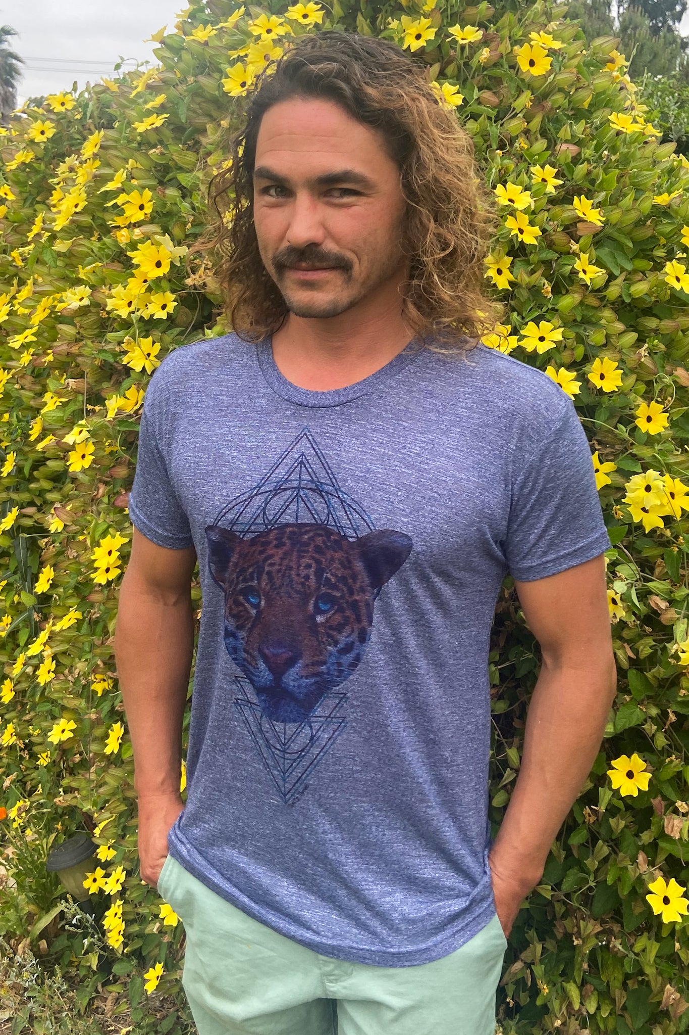 Unisex Shamanic Jaguar Medicine High Performance Crew Neck - Third Eye Threads