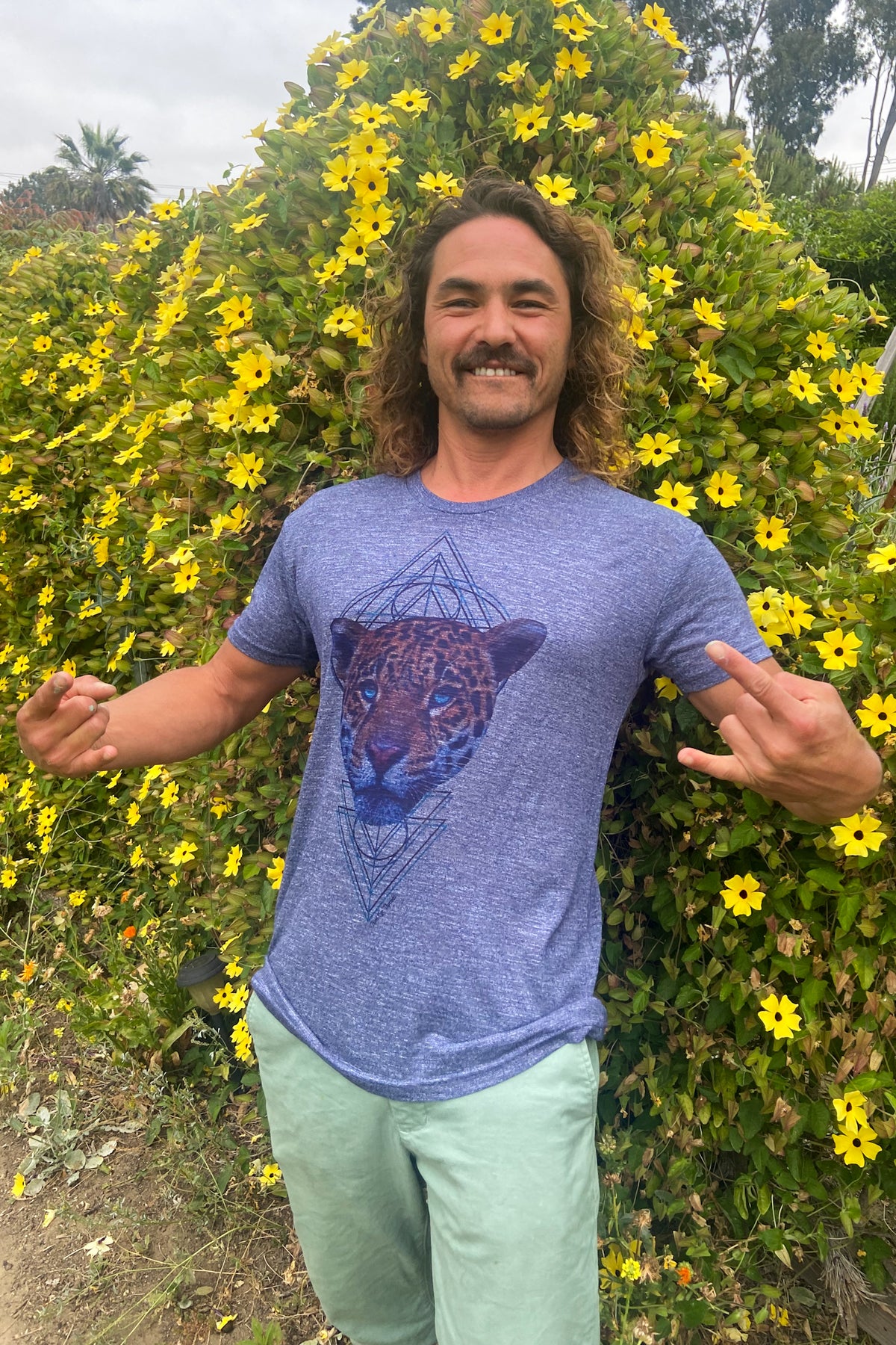 Unisex Shamanic Jaguar Medicine High Performance Crew Neck - Third Eye Threads