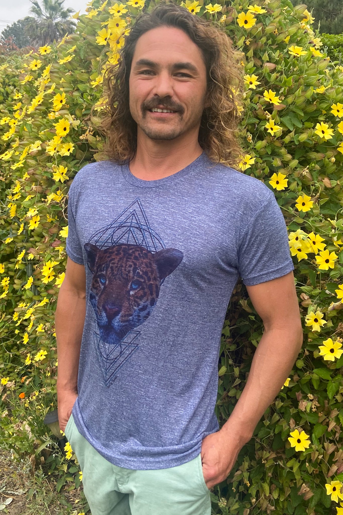 Unisex Shamanic Jaguar Medicine High Performance Crew Neck - Third Eye Threads