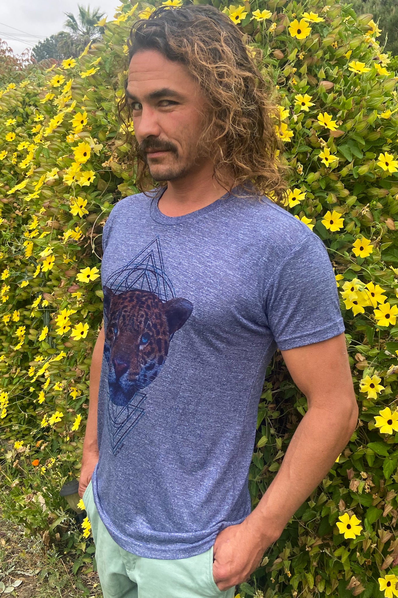 Unisex Shamanic Jaguar Medicine High Performance Crew Neck - Third Eye Threads