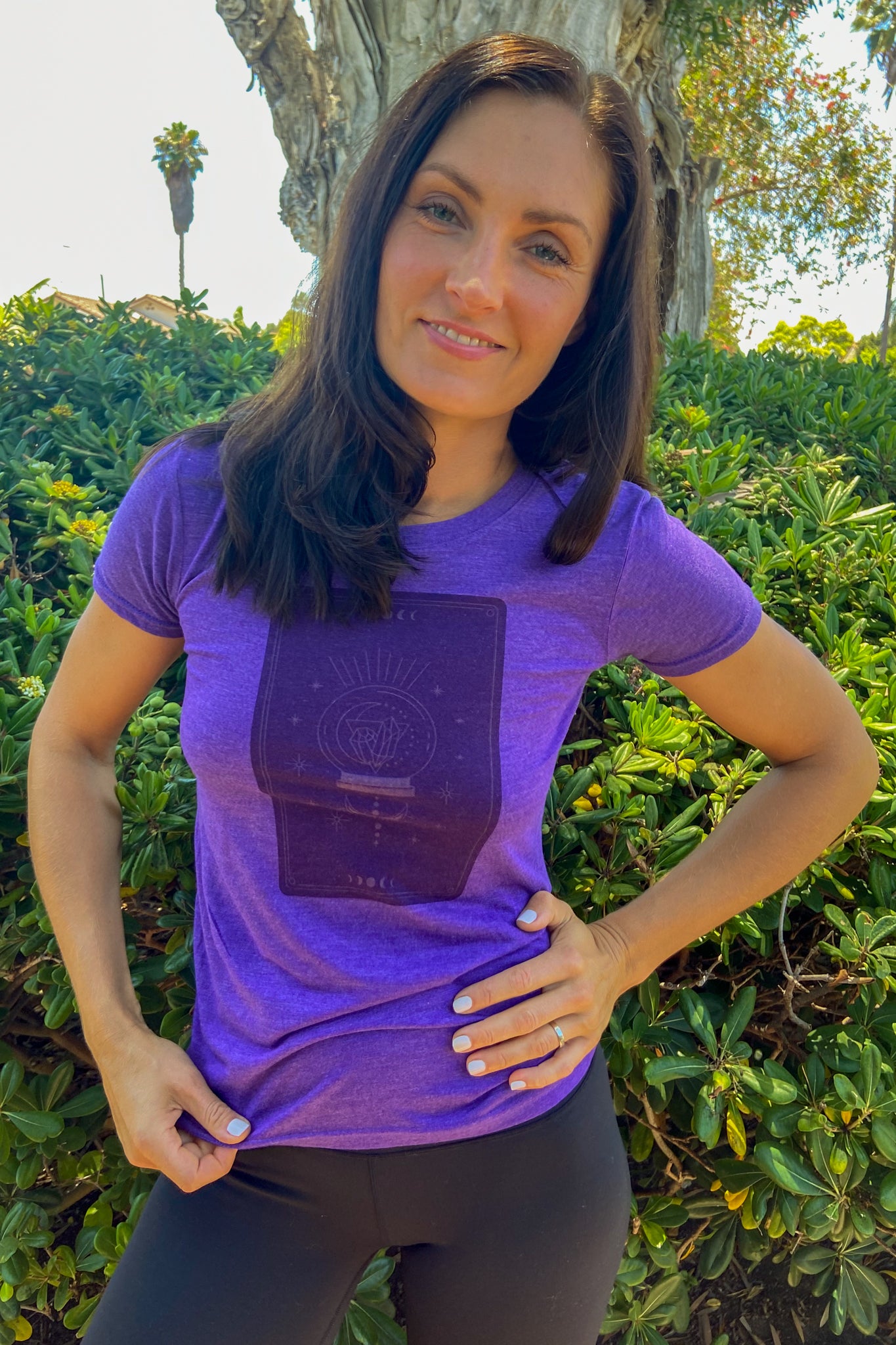 Crystal Magic Tarot Card Triblend Crew - Third Eye Threads