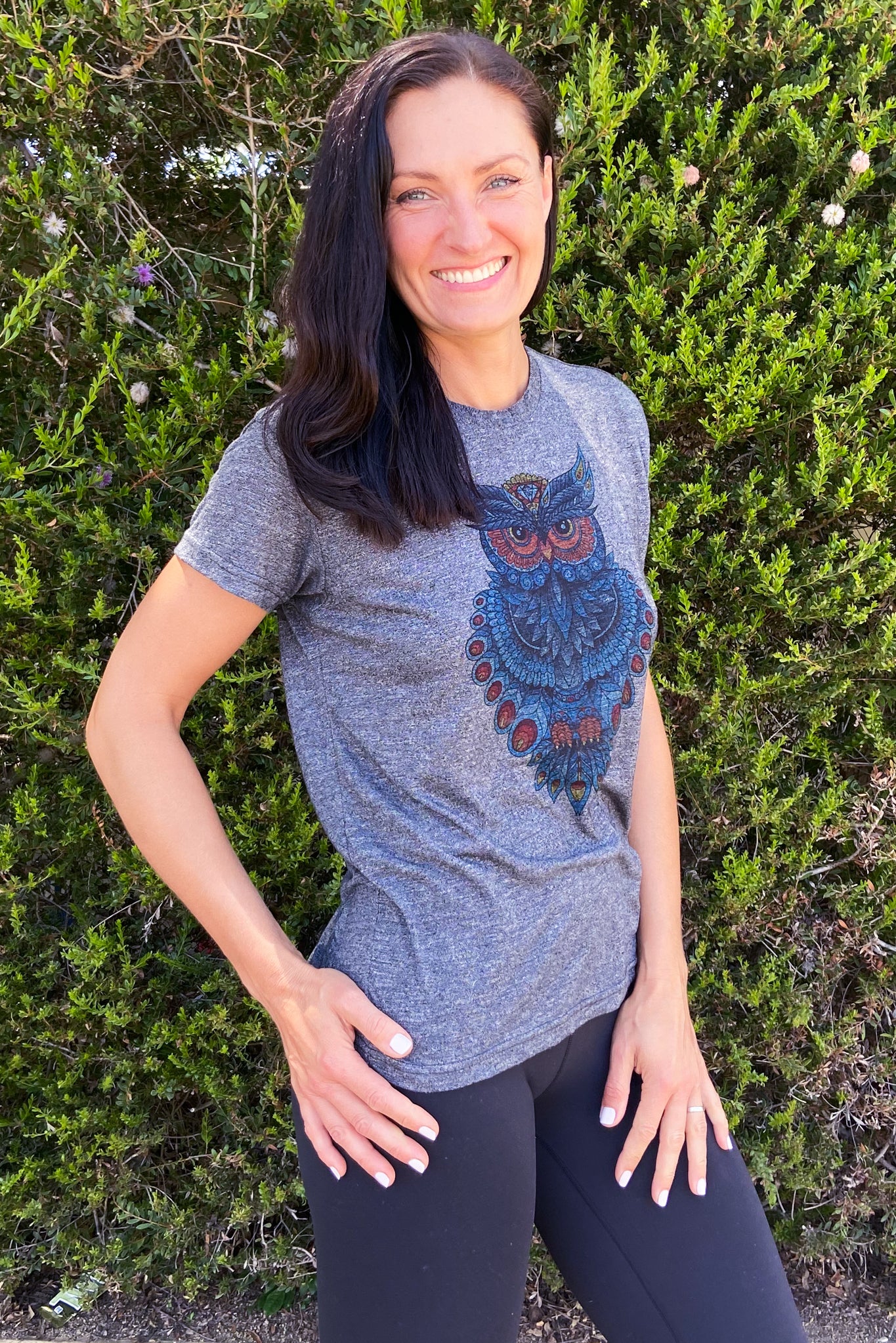 Mystic Owl Geometry High Performance Crew Neck - Third Eye Threads