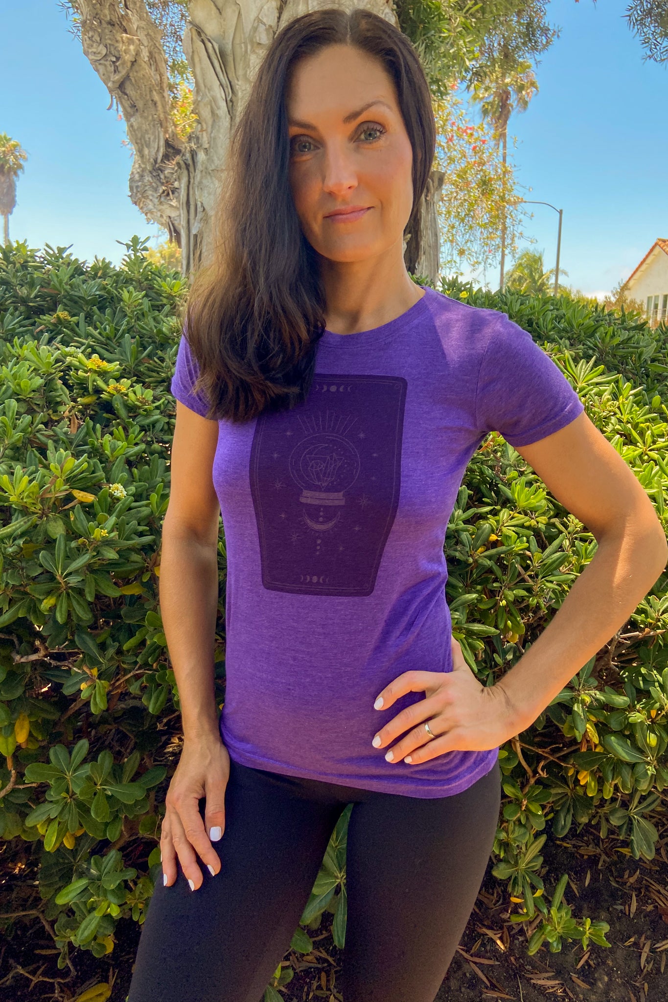 Crystal Magic Tarot Card Triblend Crew - Third Eye Threads