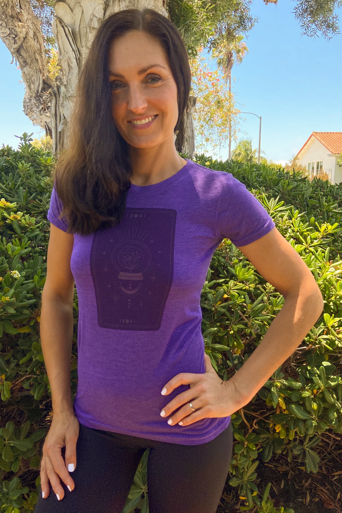 Crystal Magic Tarot Card Triblend Crew - Third Eye Threads