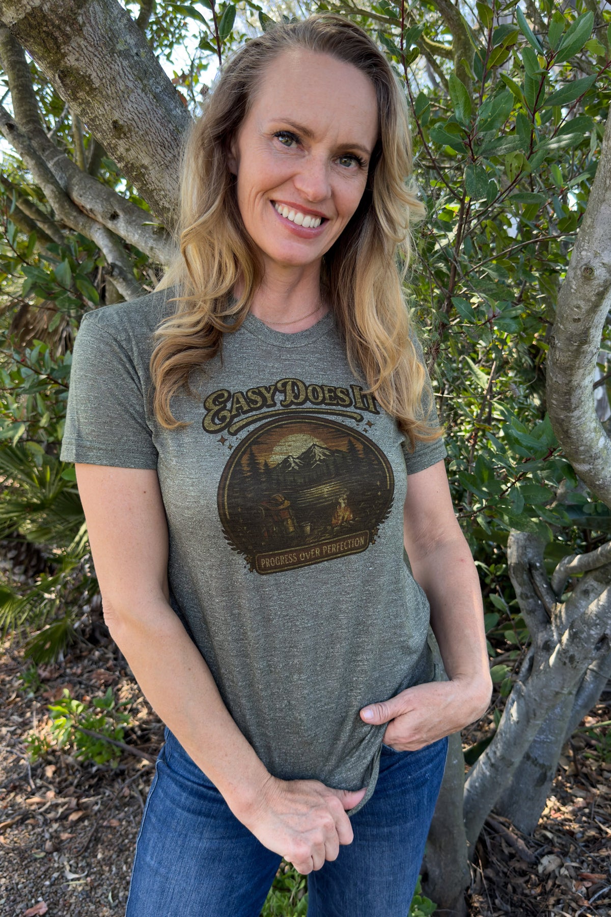 Easy Does It Unisex  High Performance tee