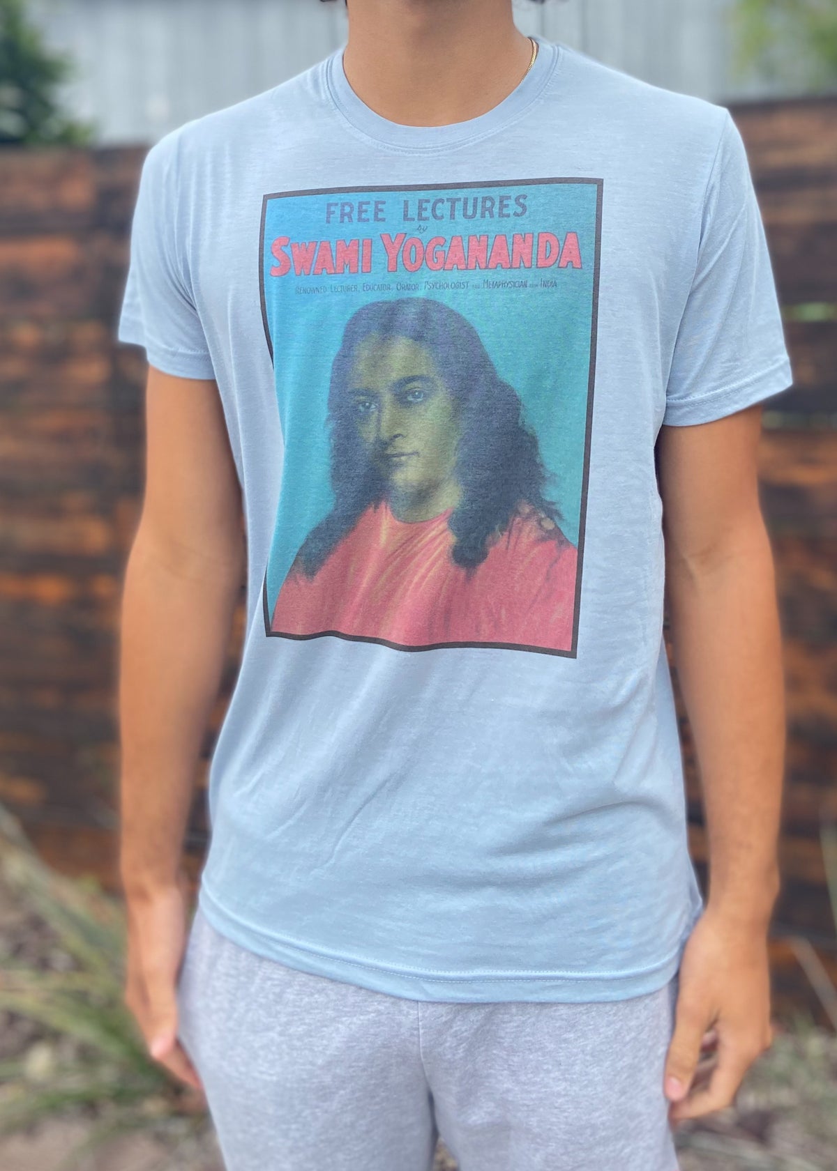 SWAMI YOGANANDA FROM SELF REALIZATION FELLOWSHIP Crew Neck Tee - Third Eye Threads
