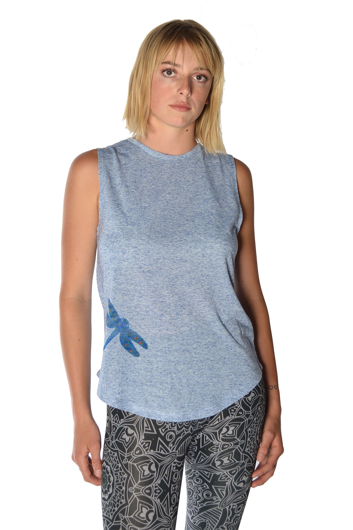 Dragonfly boyfriend tank - Third Eye Threads