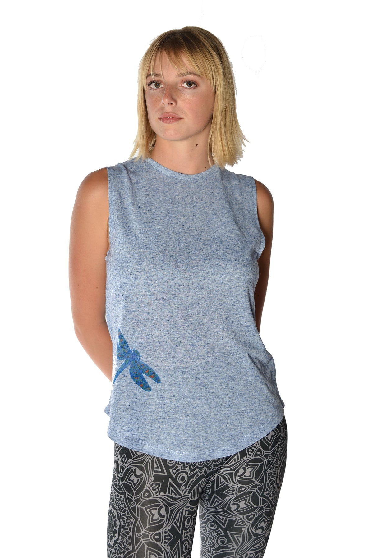 Dragonfly boyfriend tank - Third Eye Threads