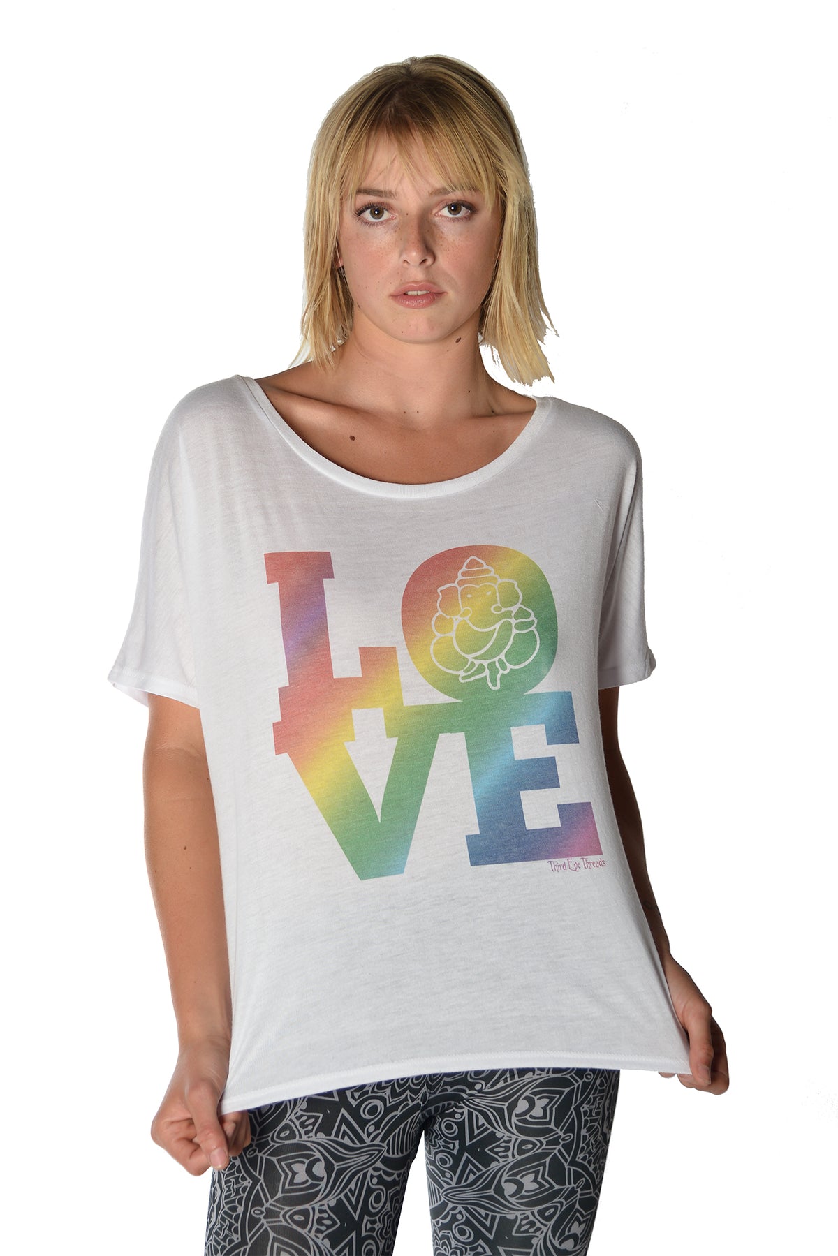 Sharkbite sleeveless Tunic With Siva Natarajasana - Third Eye Threads