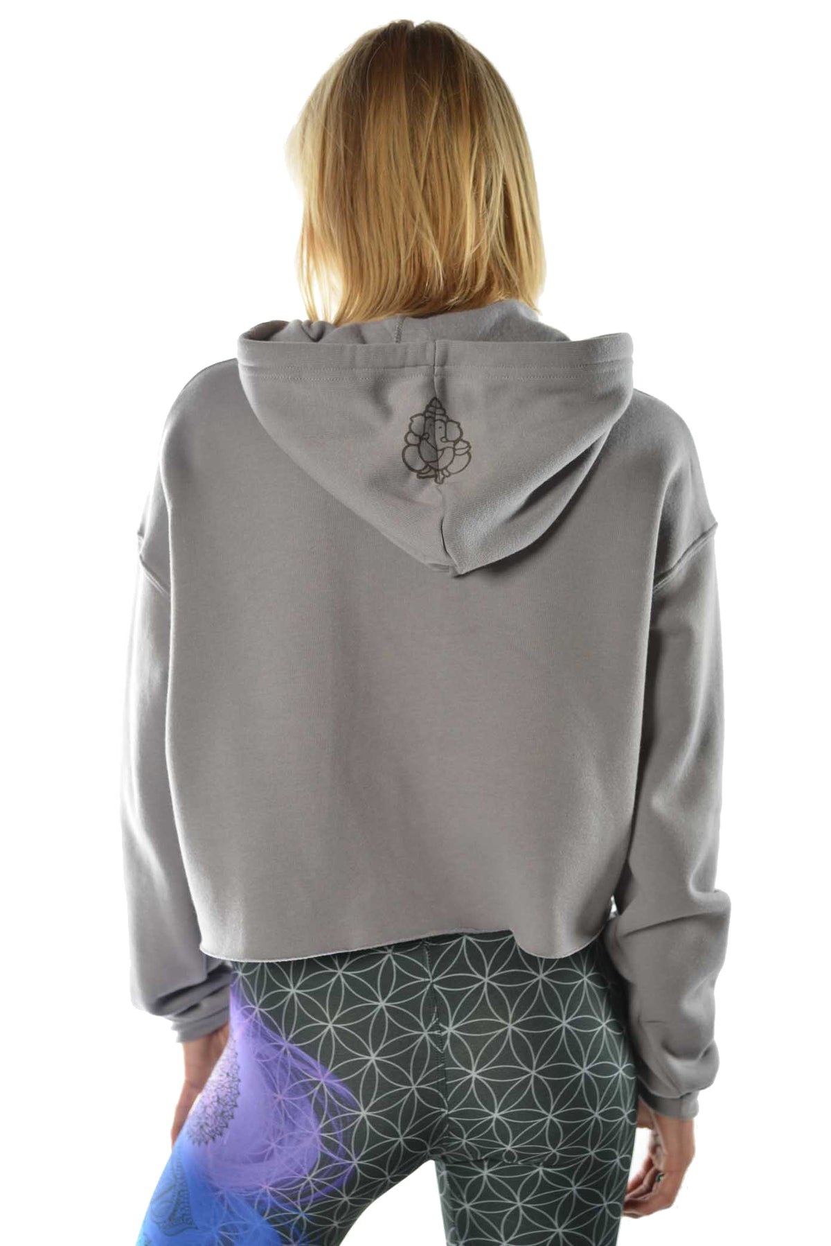 Crop Top Hoodie with Third Eye Surf - Third Eye Threads