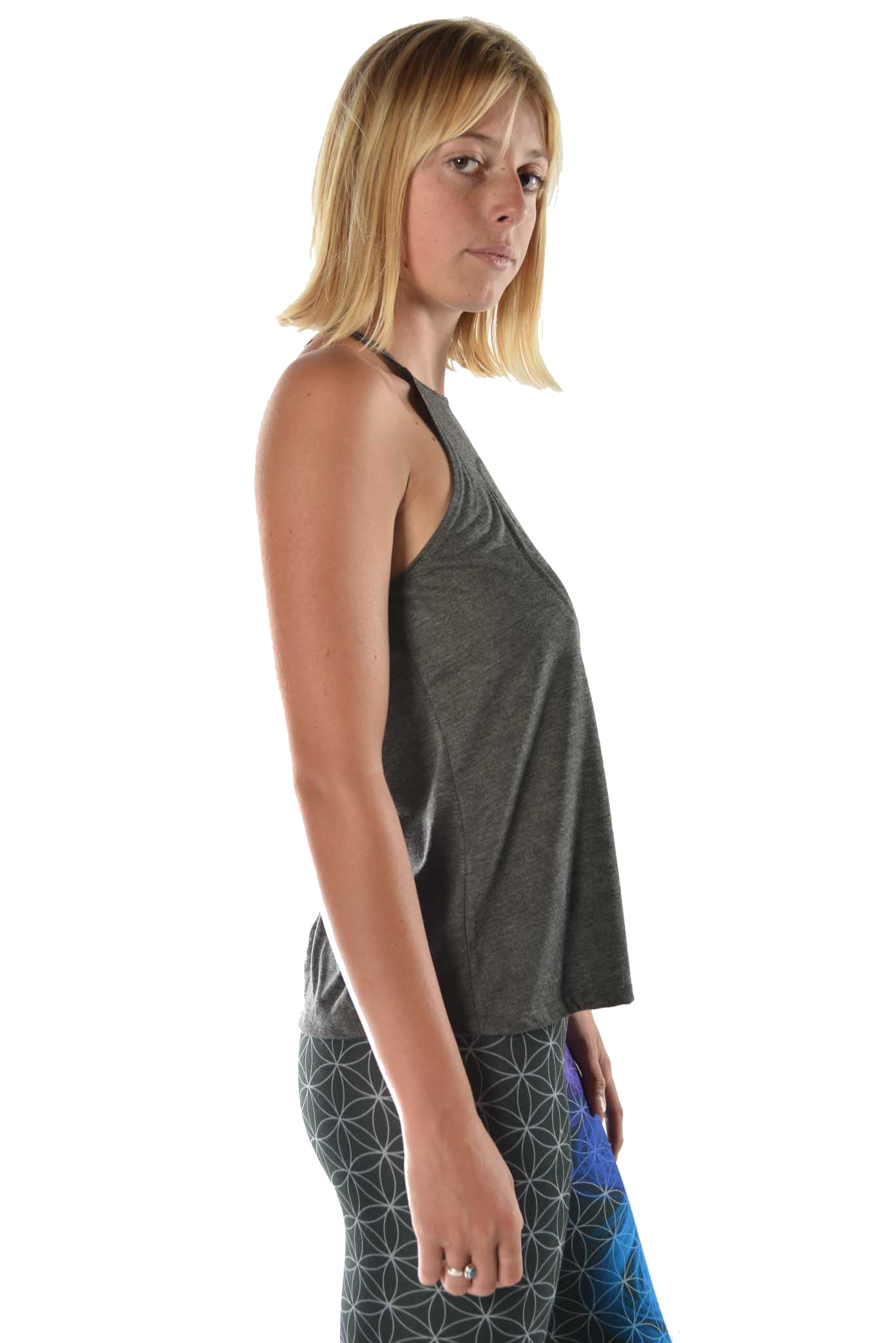 "Tree of Life" on flowy high neck tank - Third Eye Threads