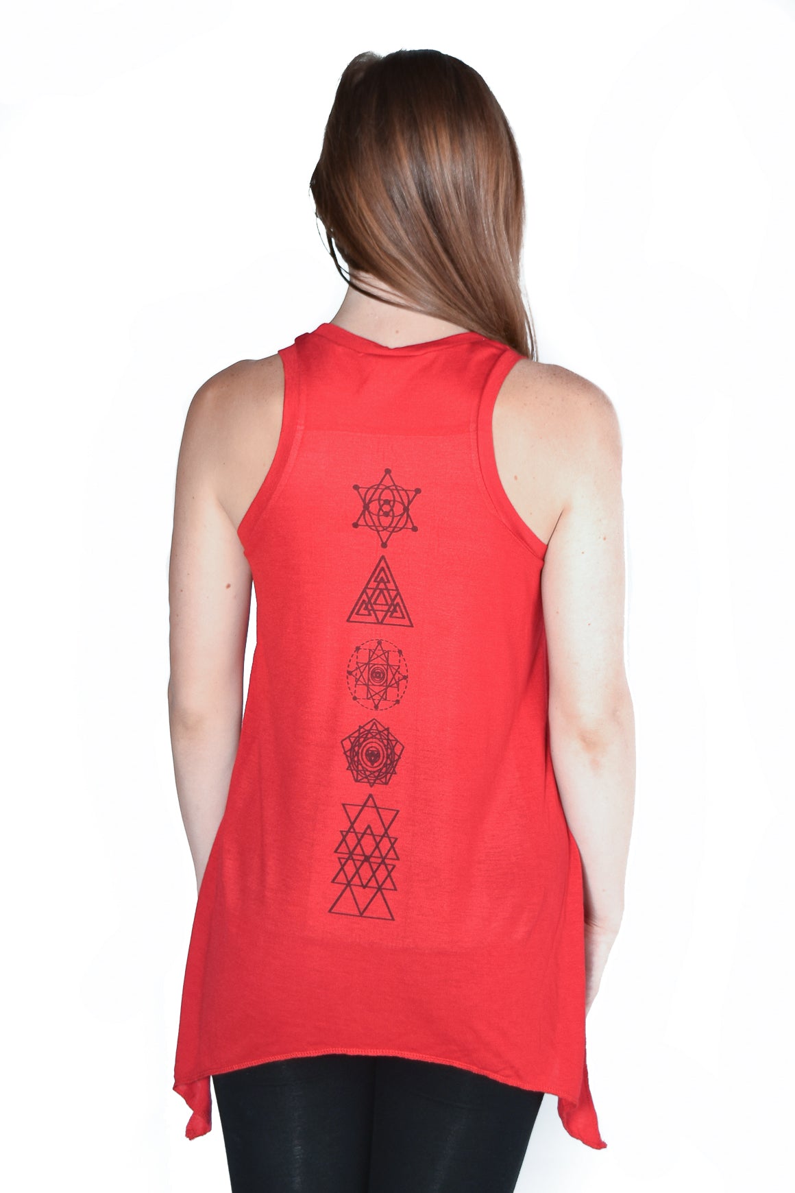 Sacred Geometry on shark Bite Tank - Third Eye Threads