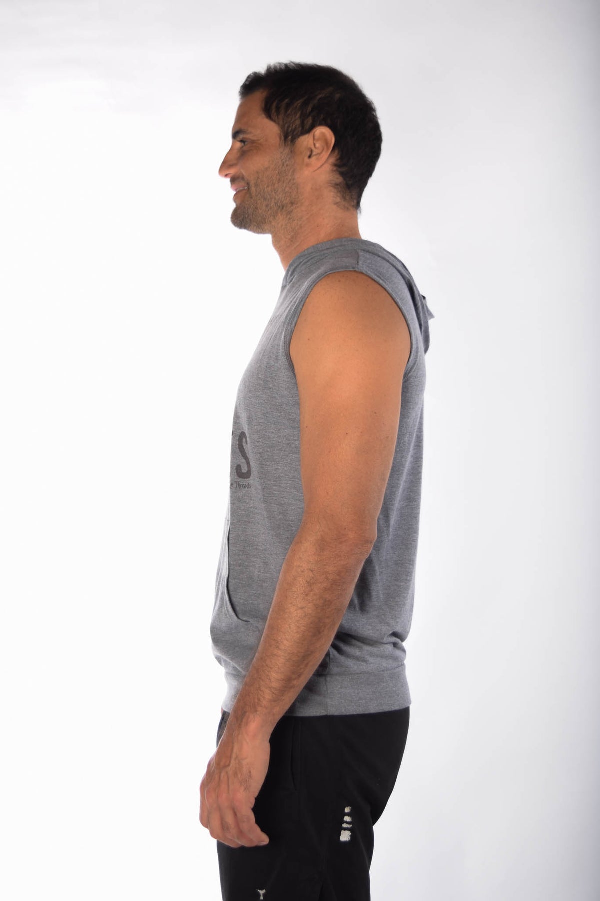 Tri Blend Sleeveless Hoodie With Destroy Your Obstacles - Third Eye Threads