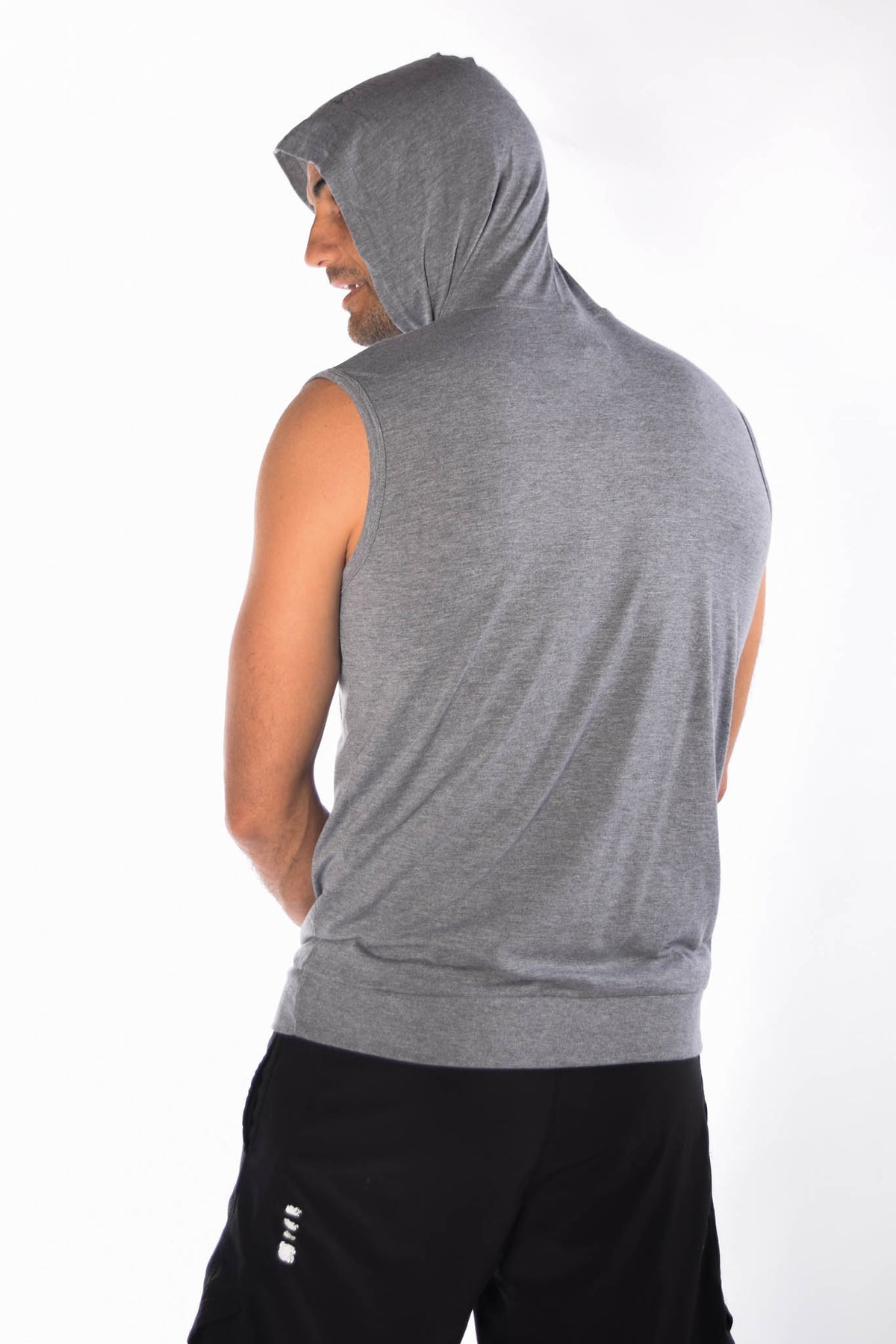 Tri Blend Sleeveless Hoodie With Destroy Your Obstacles - Third Eye Threads