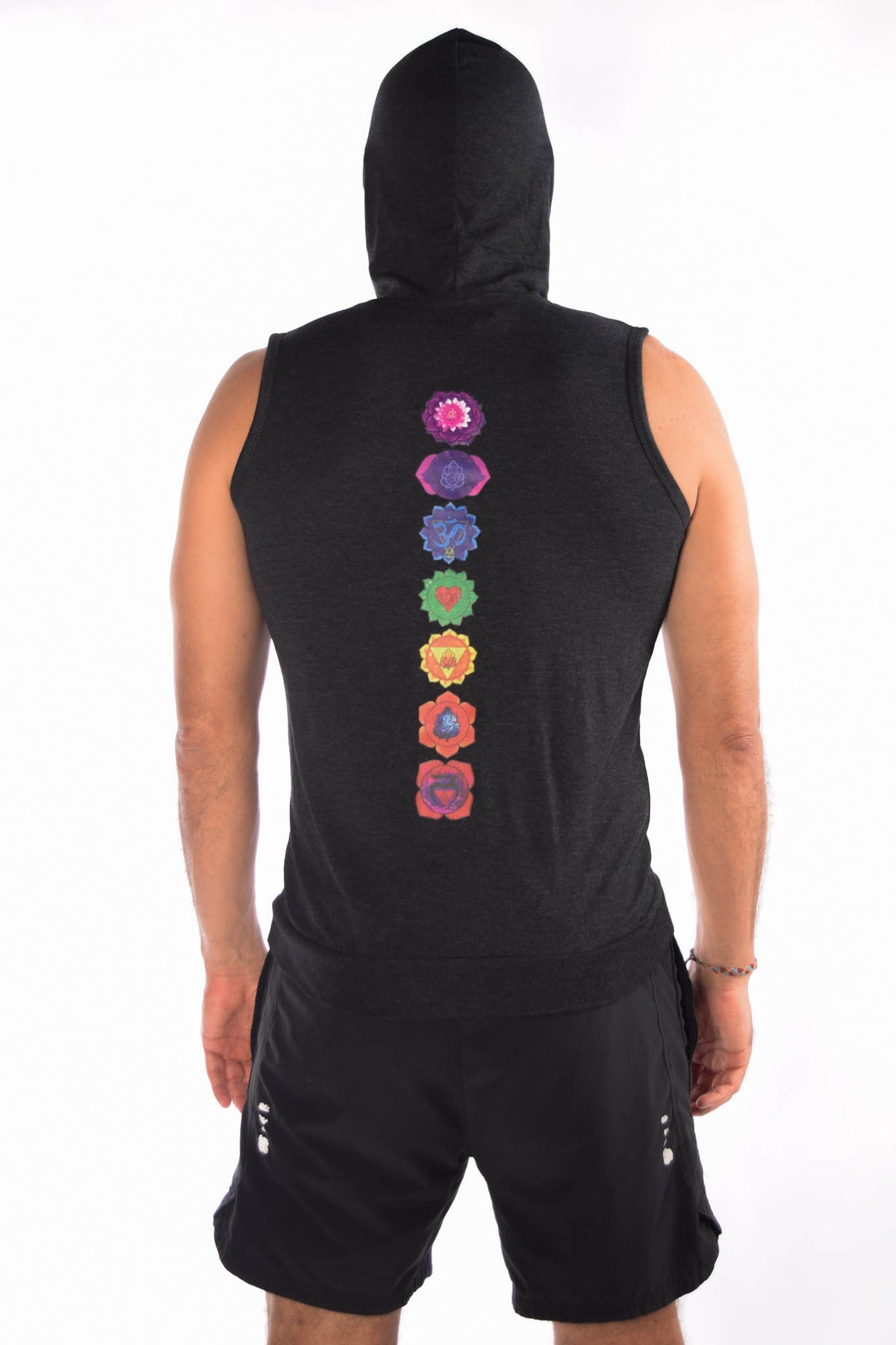 Full Chakra Sleeveless Hoodie - Third Eye Threads