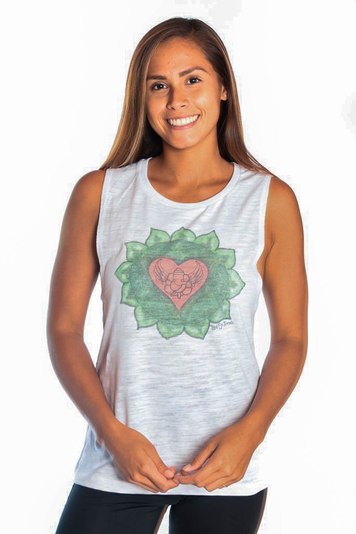 Heart Chakra on Boyfriend Tee - Third Eye Threads