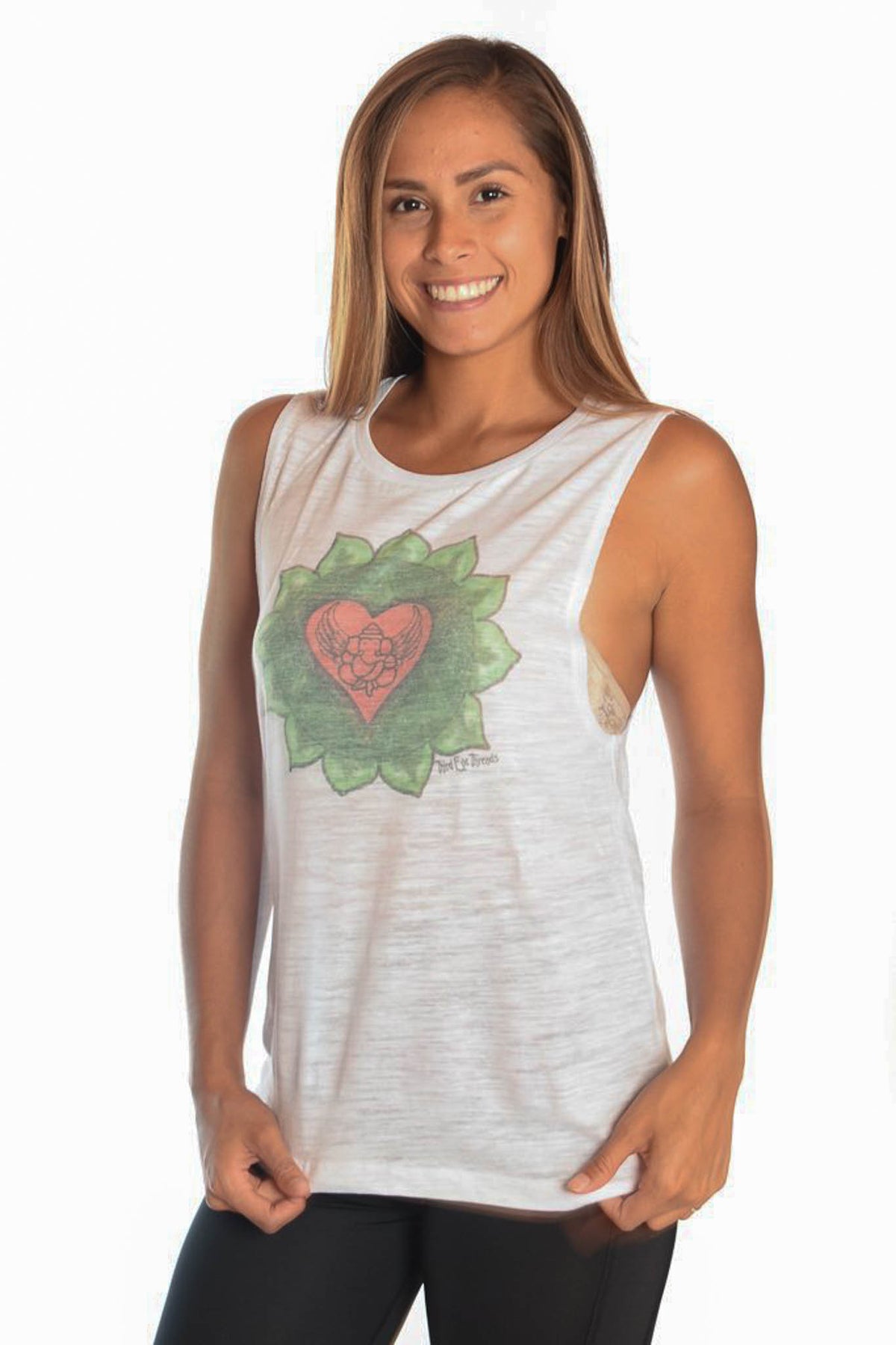 Heart Chakra on Boyfriend Tee - Third Eye Threads