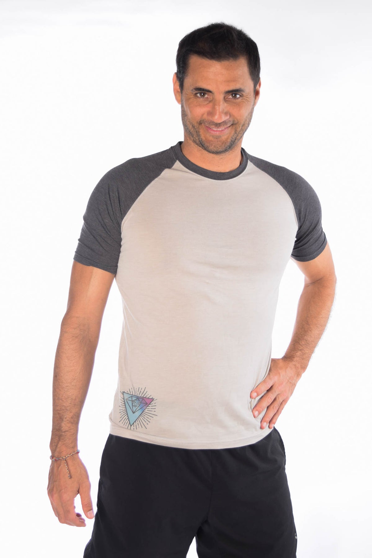 Full Chakra Back Short Sleeve Raglan - Third Eye Threads