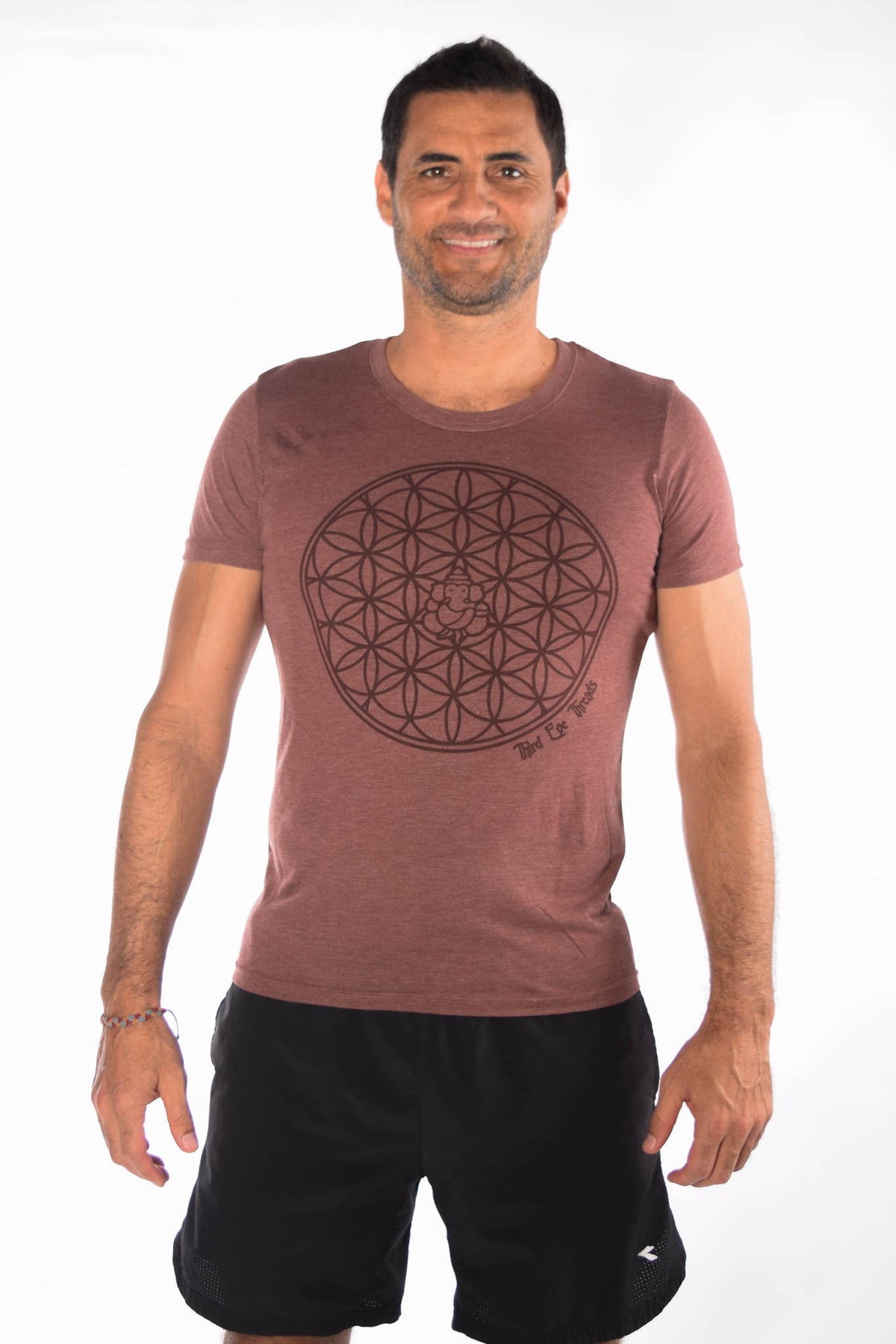 The Flower of Life Triblend Crew Neck Tee - Third Eye Threads