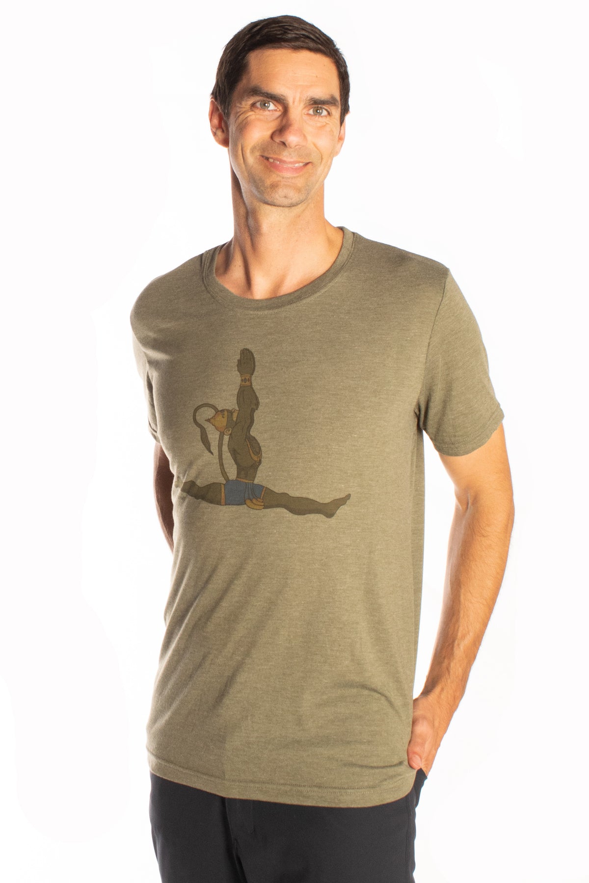 Hanuman Hanumanasana on Triblend Tee - Third Eye Threads