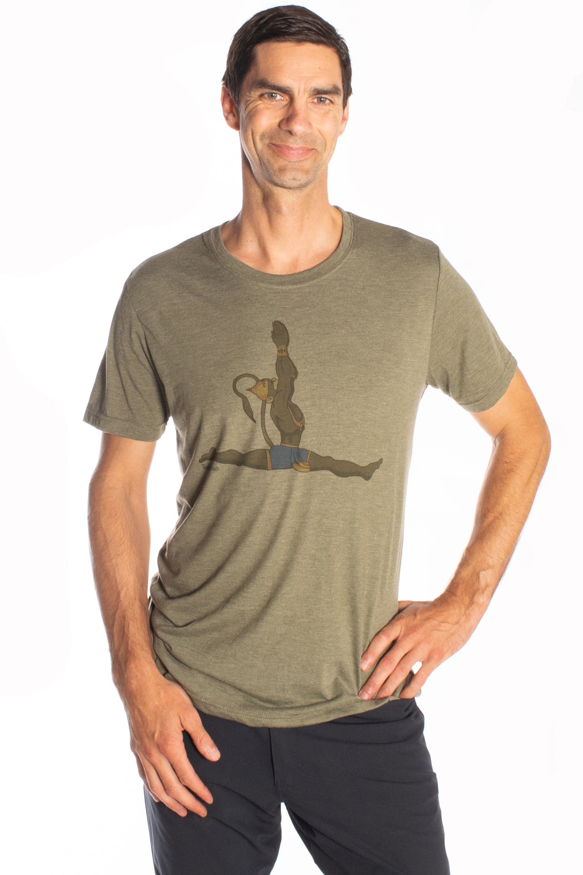 Hanuman Hanumanasana on Triblend Tee - Third Eye Threads