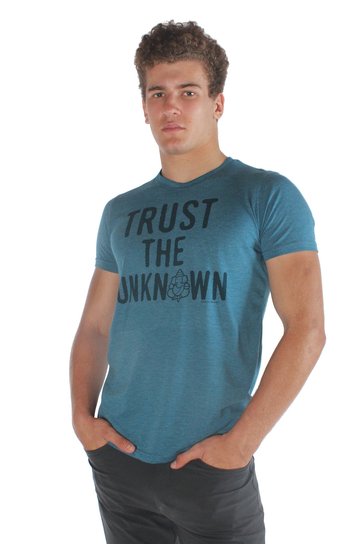 Trust The Unknown Mantra on Triblend Tee - Third Eye Threads