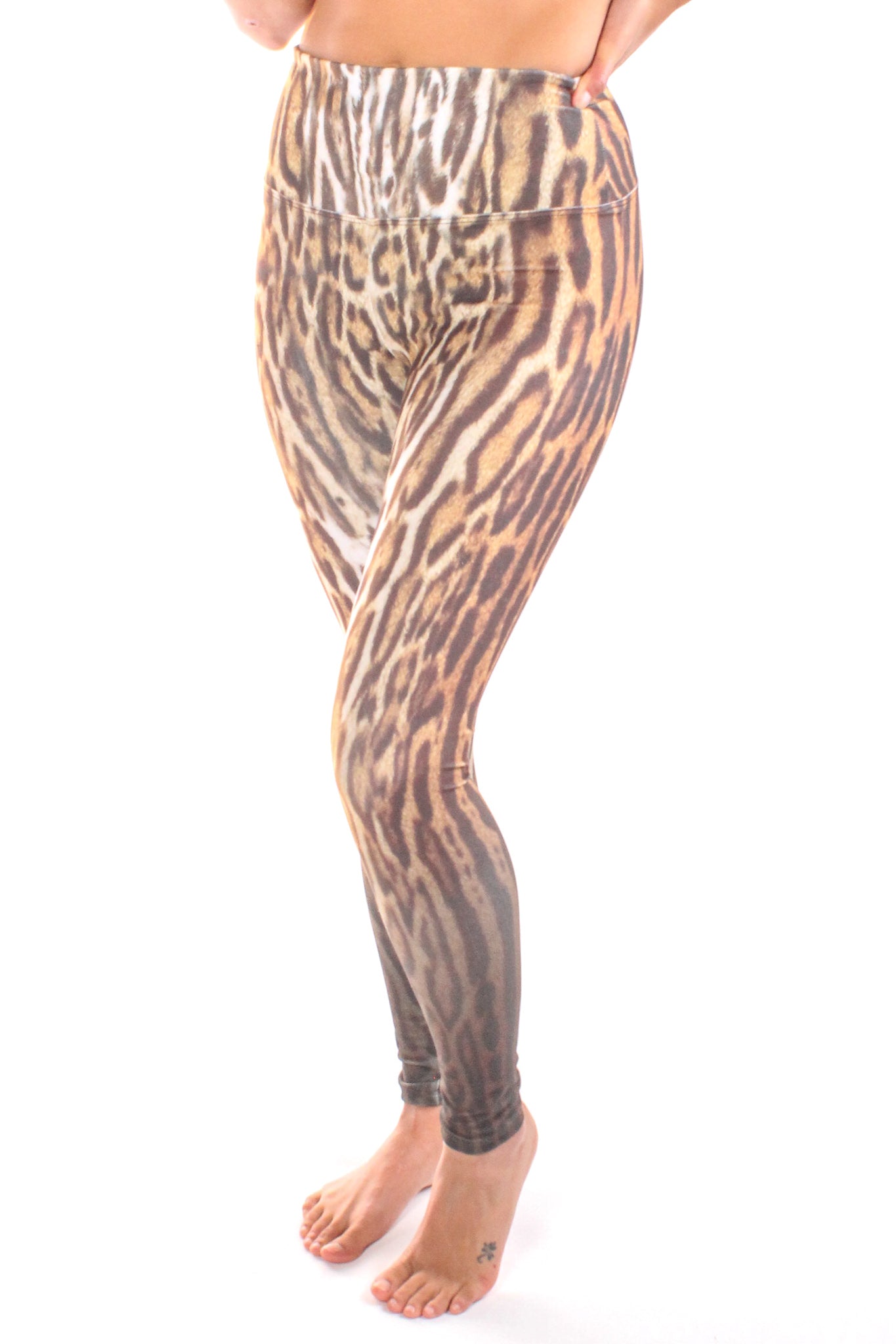 Ocelot (Leopard) Print High Compression Legging - Third Eye Threads