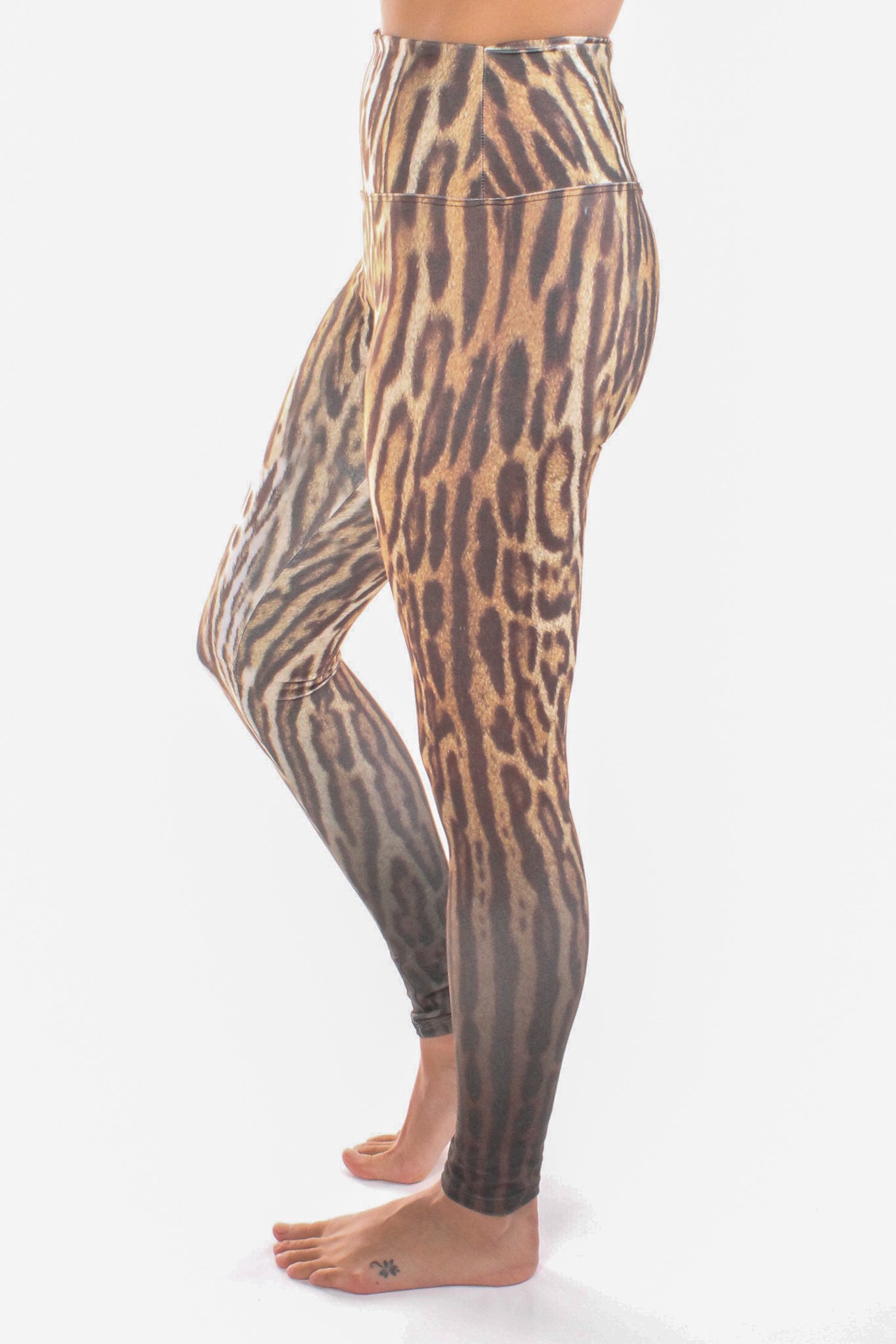 Ocelot (Leopard) Print High Compression Legging - Third Eye Threads