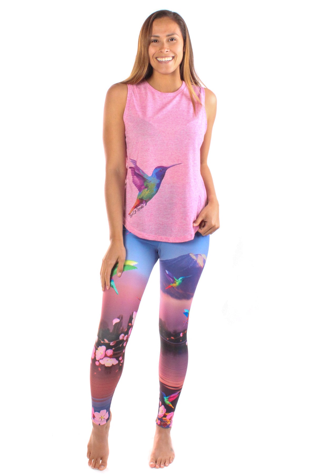 The Hummingbird  Linen Blend Boyfriend Tee - Third Eye Threads