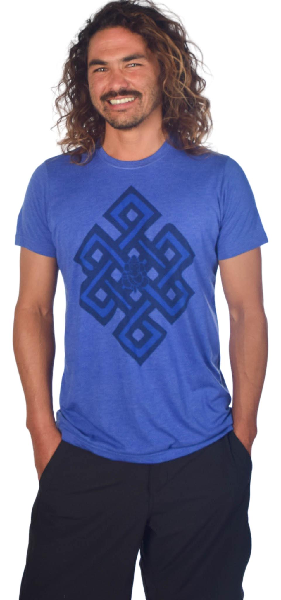 Infinity Knot Triblend V-neck Neck Tee - Third Eye Threads