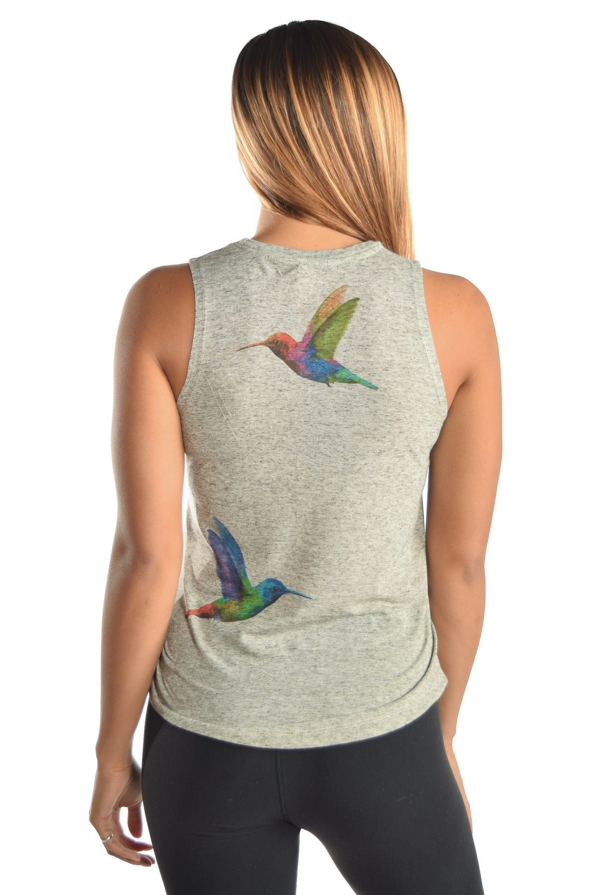 The Hummingbird  Linen Blend Boyfriend Tee - Third Eye Threads