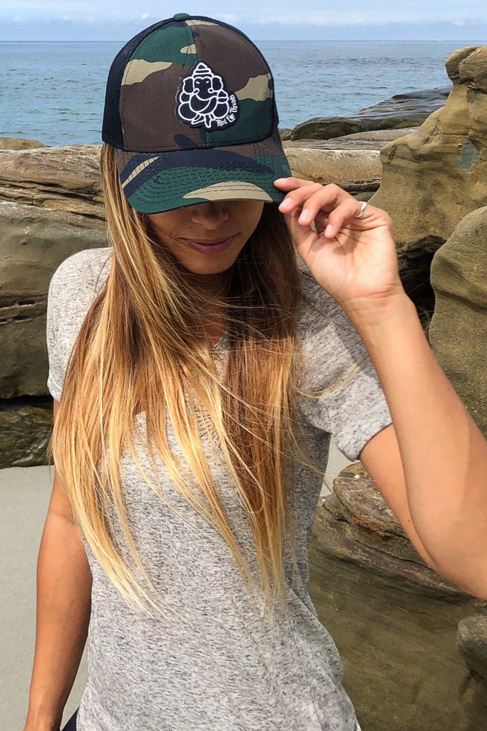 Camo Trucker With Black Mesh Back - Third Eye Threads