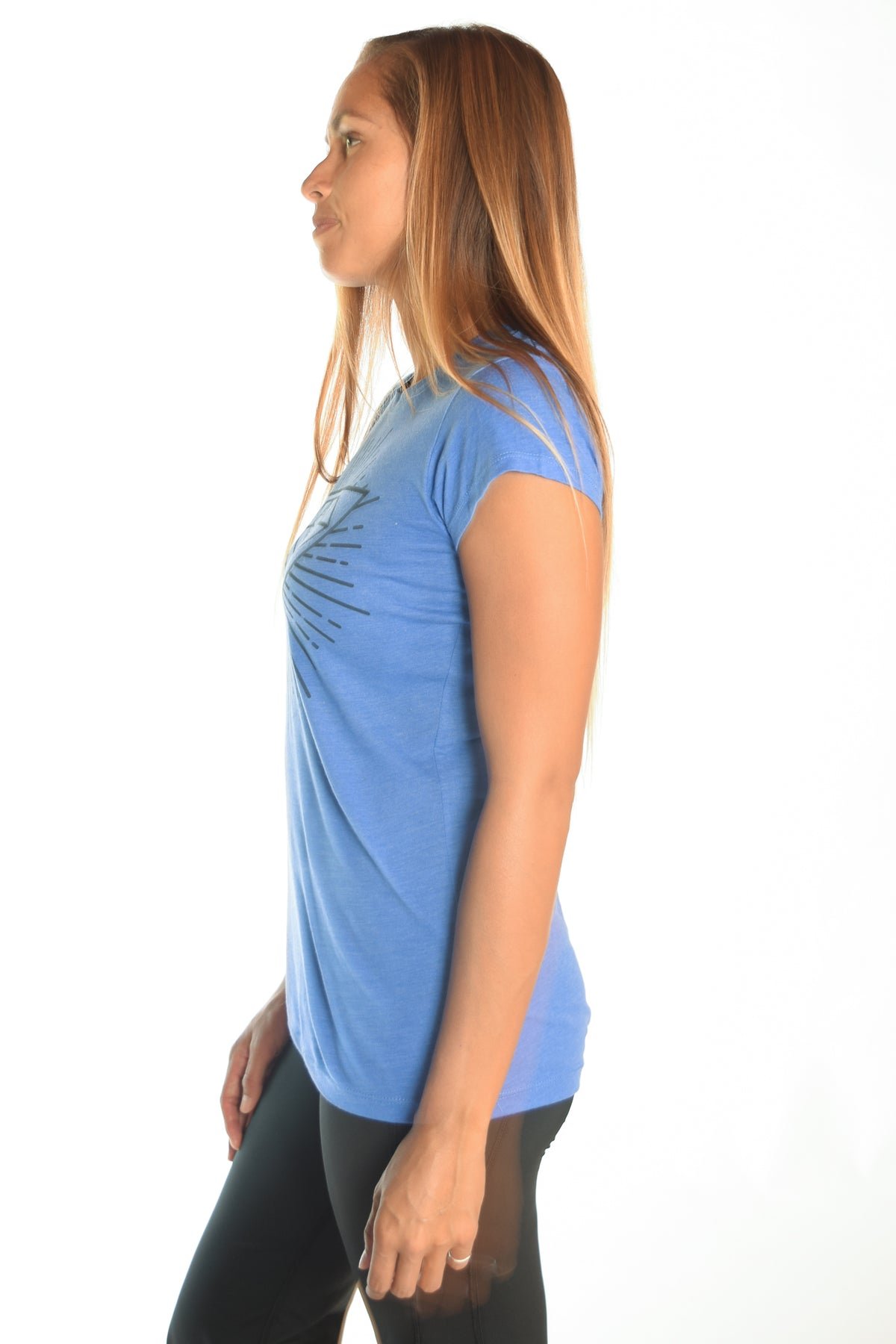 Third Eye Threads Fitted Tee With Crystal Vibration Logo - Third Eye Threads