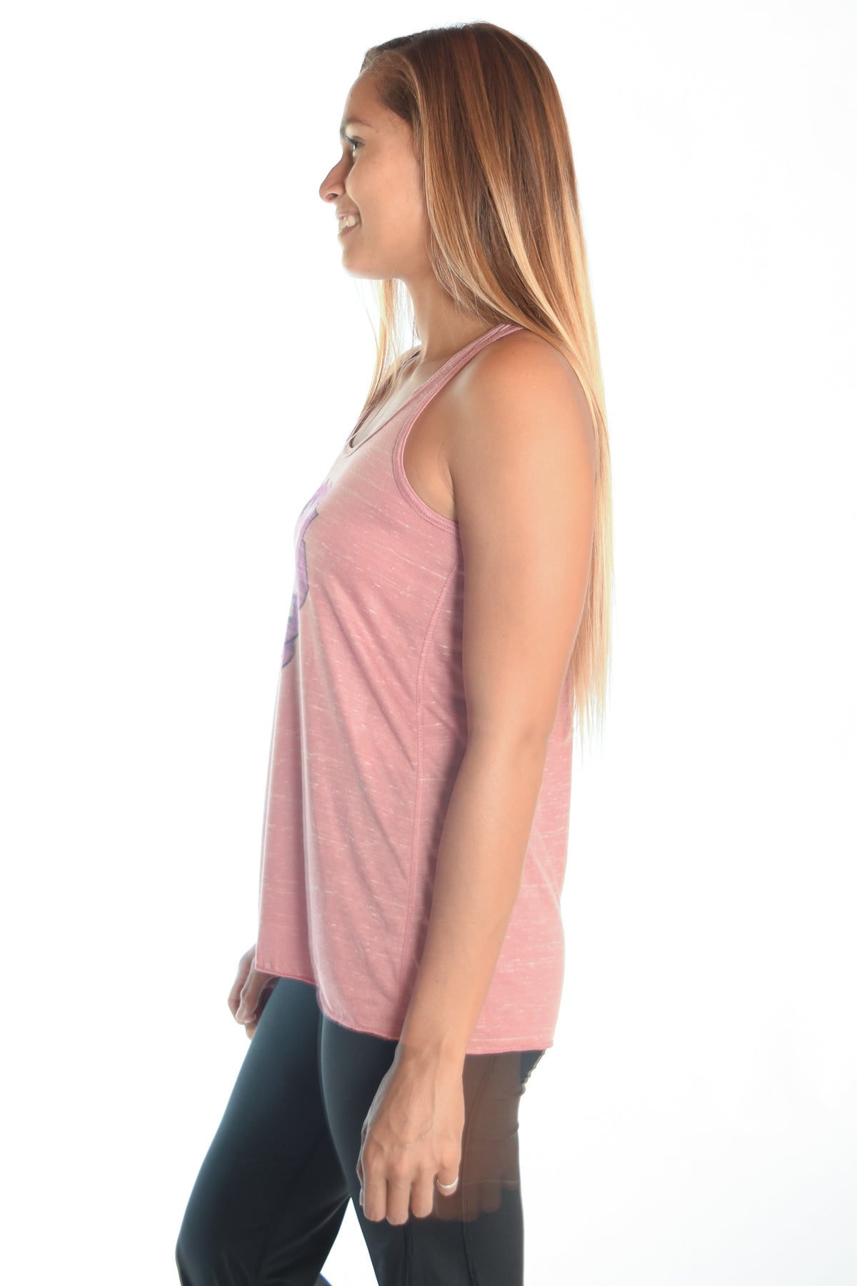 Flowy Racerback Tee With Crown Chakra - Third Eye Threads