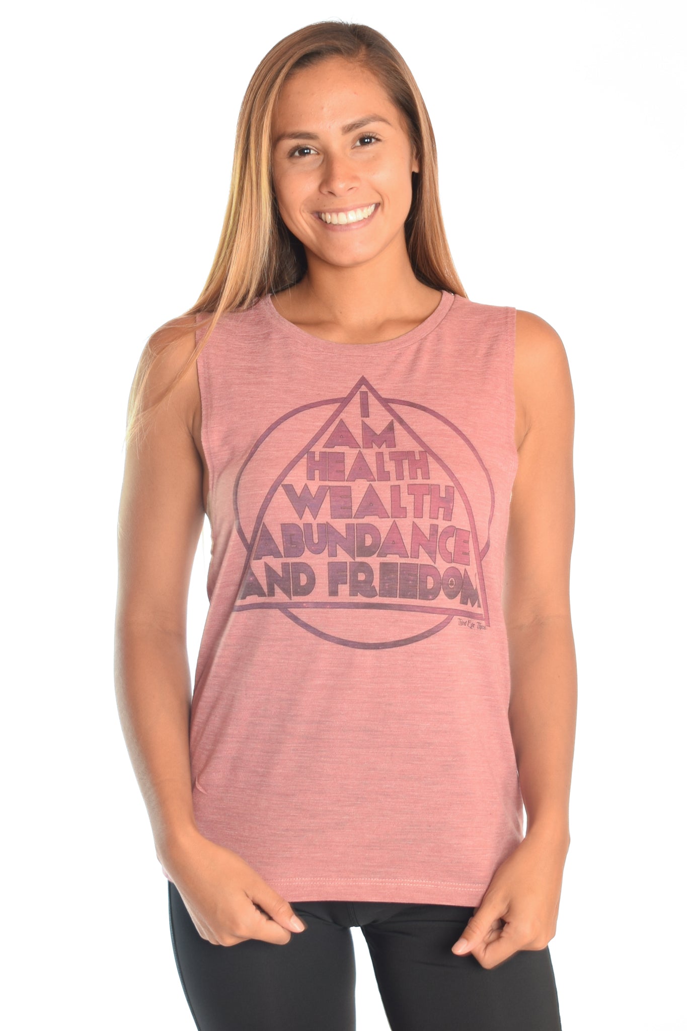 I Am Health Wealth, Abundance, And Freedom Boyfriend Tee - Third Eye Threads