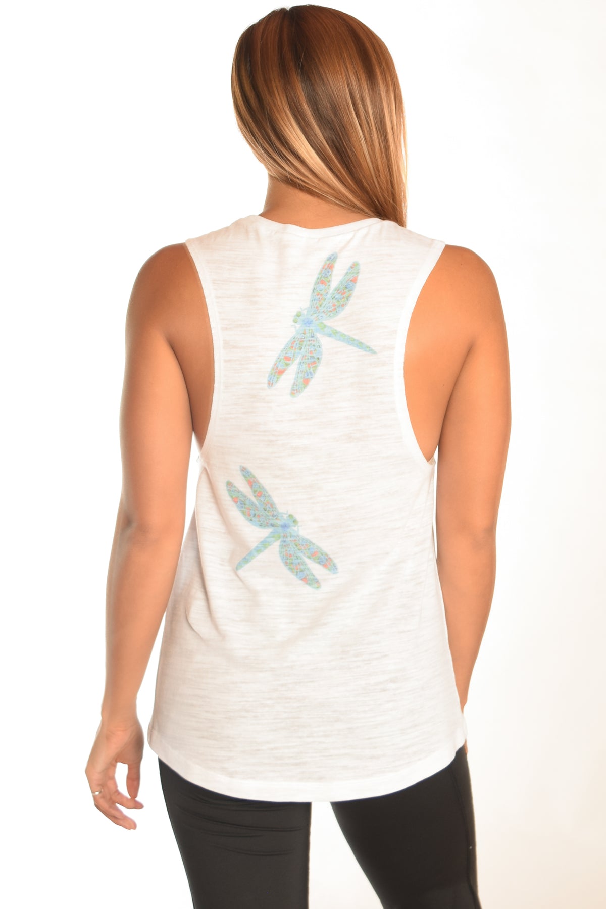 Dragonfly boyfriend tank - Third Eye Threads